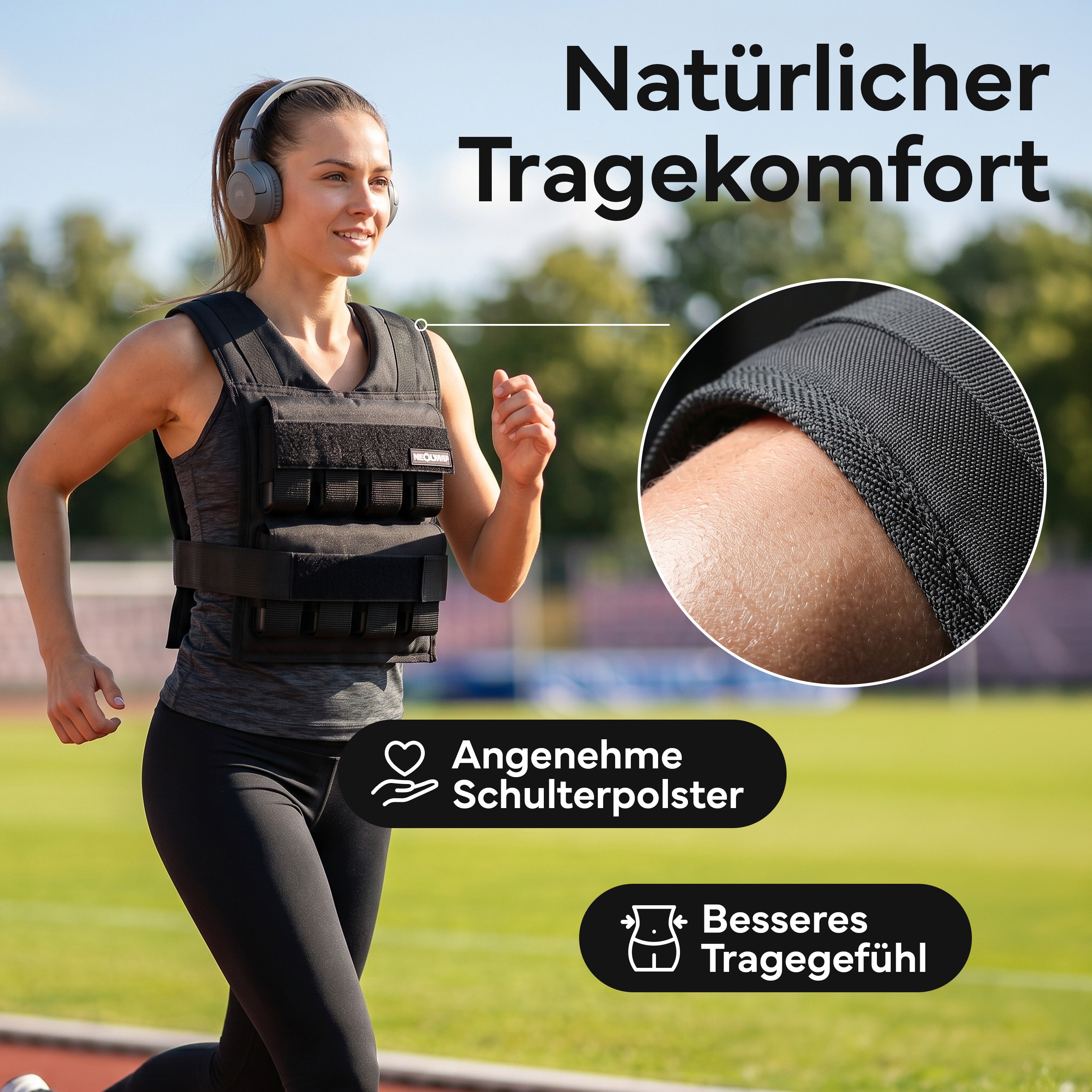 Verstellbare Gewichtsweste bis 20 kg, für Calisthenics - - Gewichtswesten & -manschetten von NEOLYMP | Fitnessequipment und Sportartikel