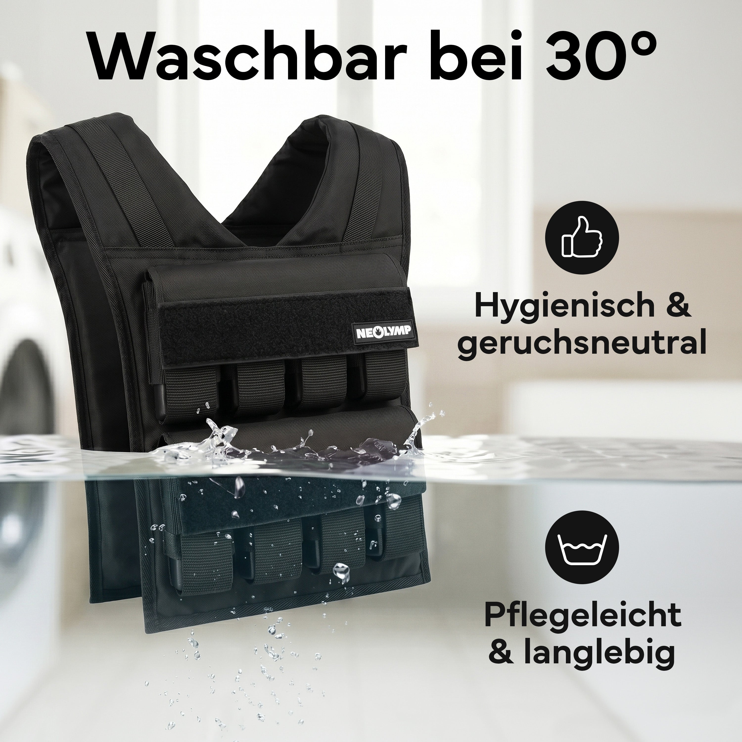 Verstellbare Gewichtsweste bis 20 kg, für Calisthenics - - Gewichtswesten & -manschetten von NEOLYMP | Fitnessequipment und Sportartikel