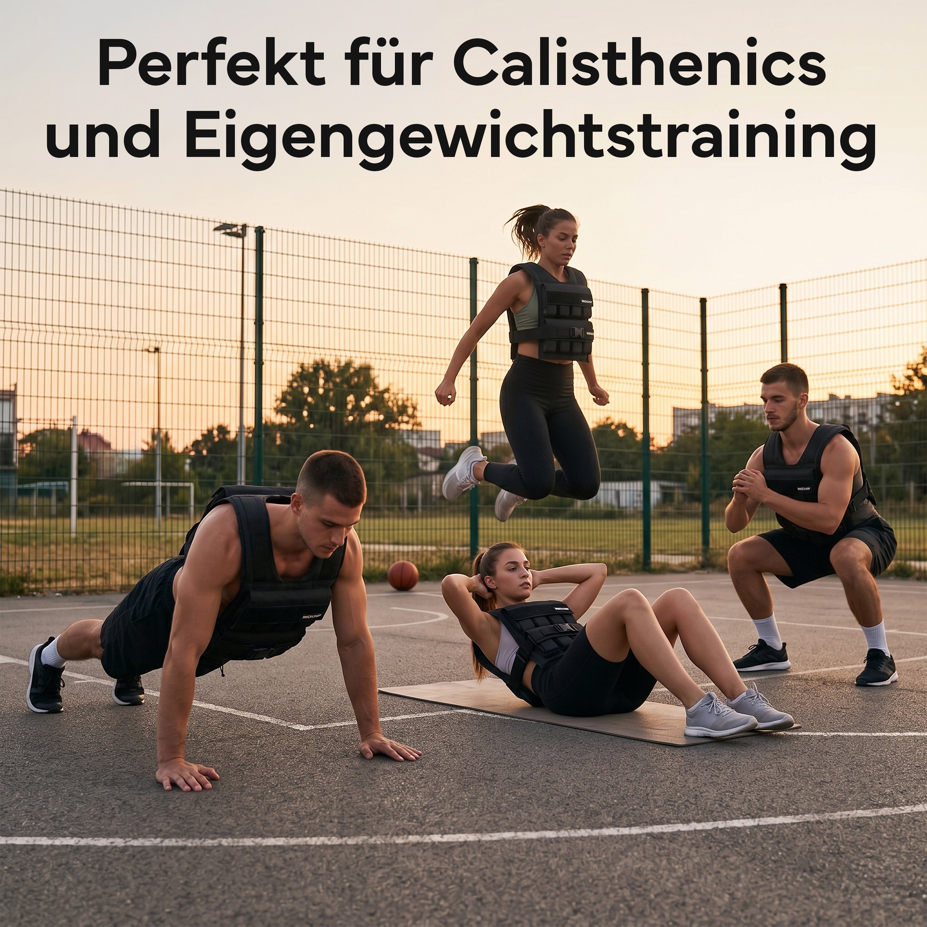 Verstellbare Gewichtsweste bis 20 kg, für Calisthenics - - Gewichtswesten & -manschetten von NEOLYMP | Fitnessequipment und Sportartikel