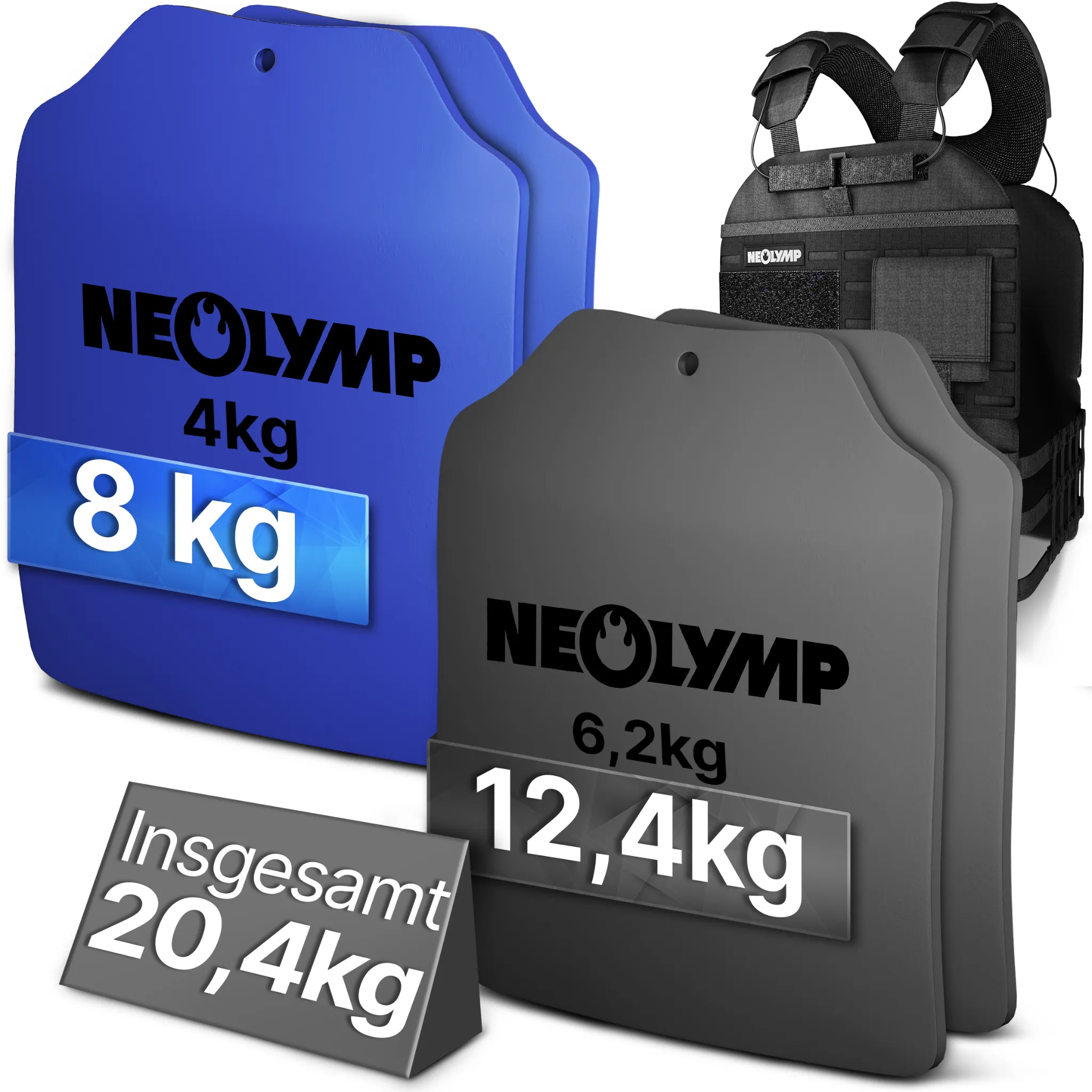 Gewichtsweste mit Zusatzgewicht - Weighted Vest für Calisthenics & HIIT