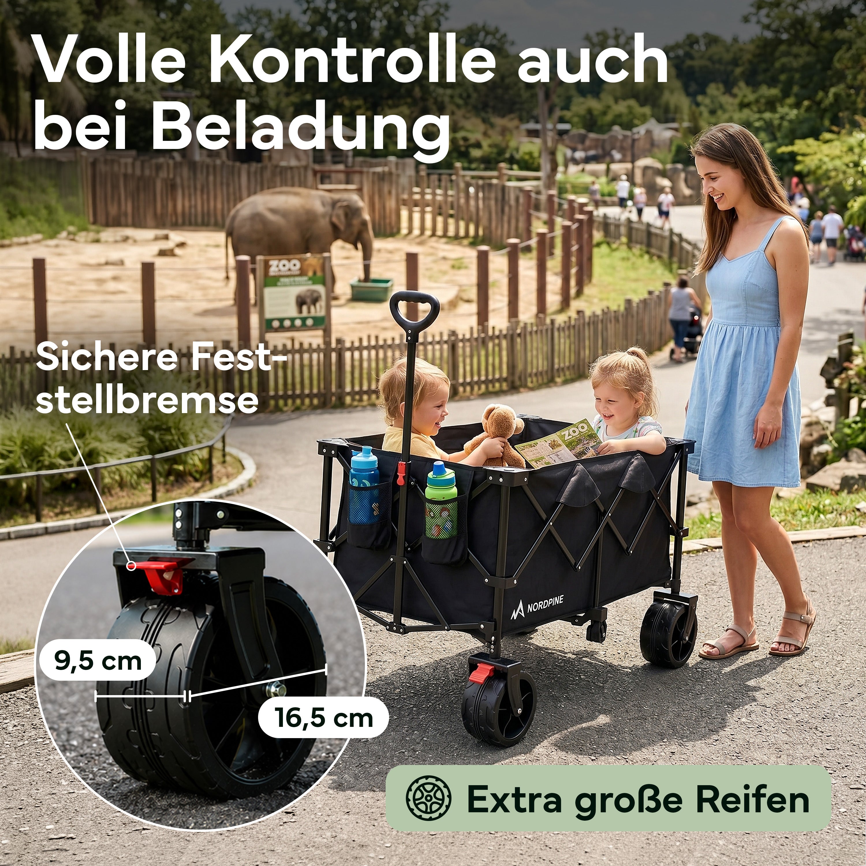 Bollerwagen faltbar - 200L / 300L - 200 Liter - Outdoor-Equipment von NORDPINE | Outdoor-Equipment, Wandern, Camping