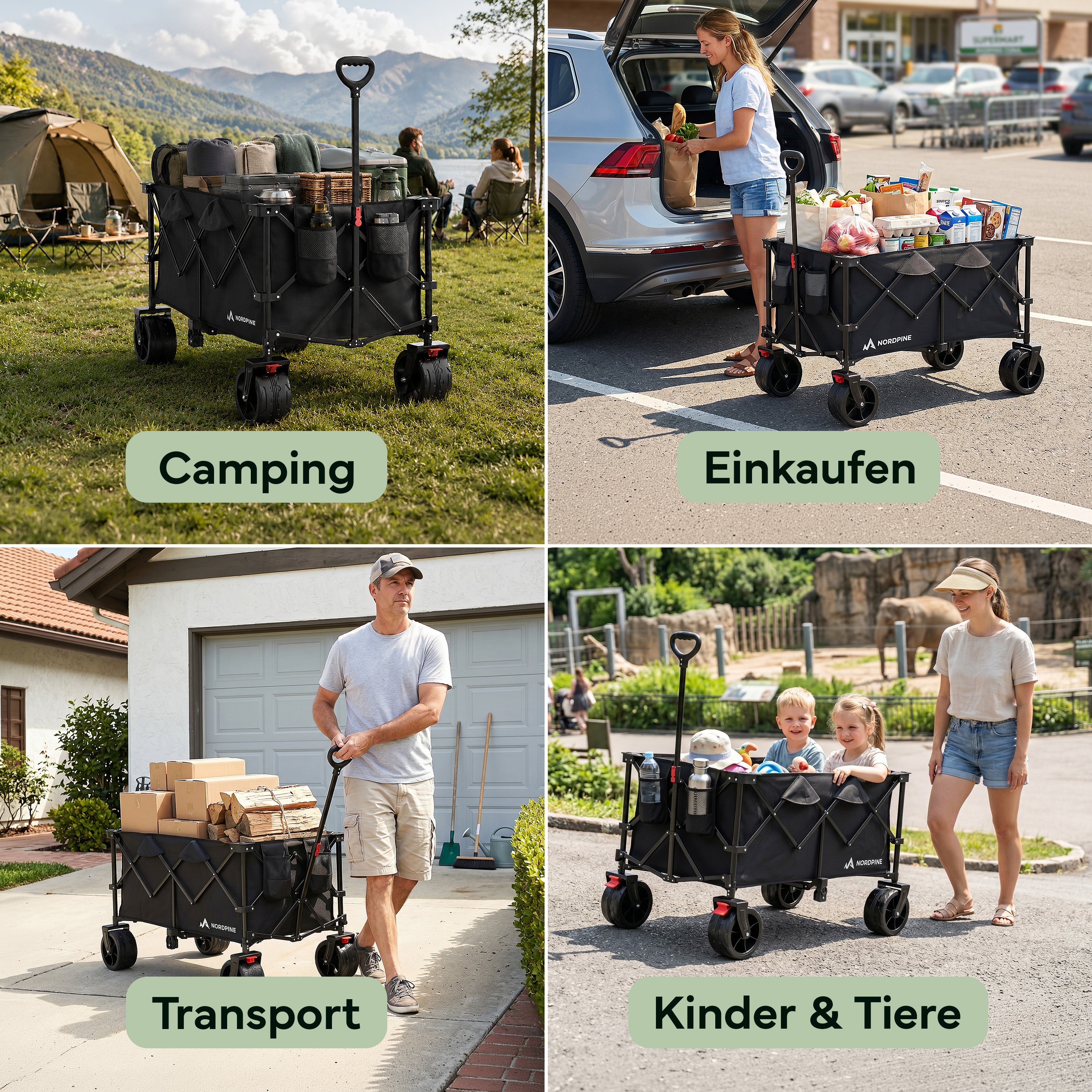 Bollerwagen faltbar - 200L / 300L - 200 Liter - Outdoor-Equipment von NORDPINE | Outdoor-Equipment, Wandern, Camping