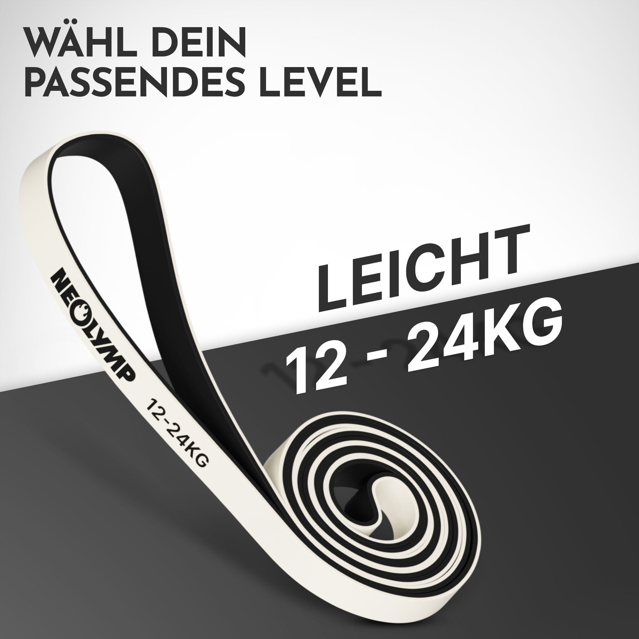 Heavy Resistance Bands aus Latex grau