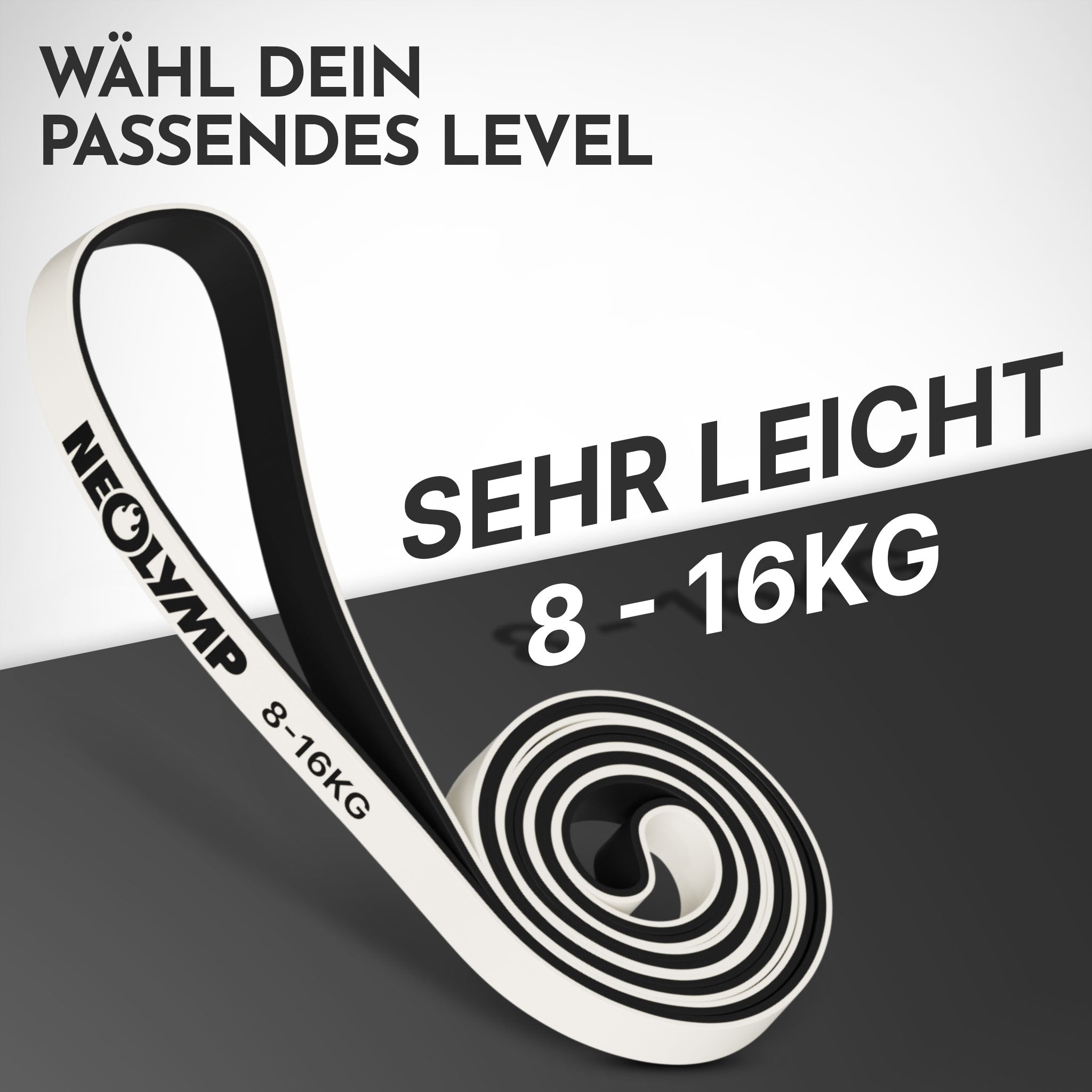 Heavy Resistance Bands aus Latex grau