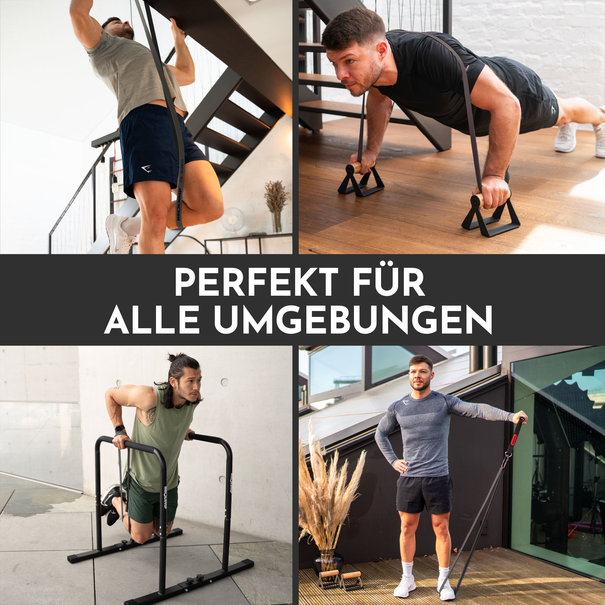 Heavy Resistance Bands aus Latex grau