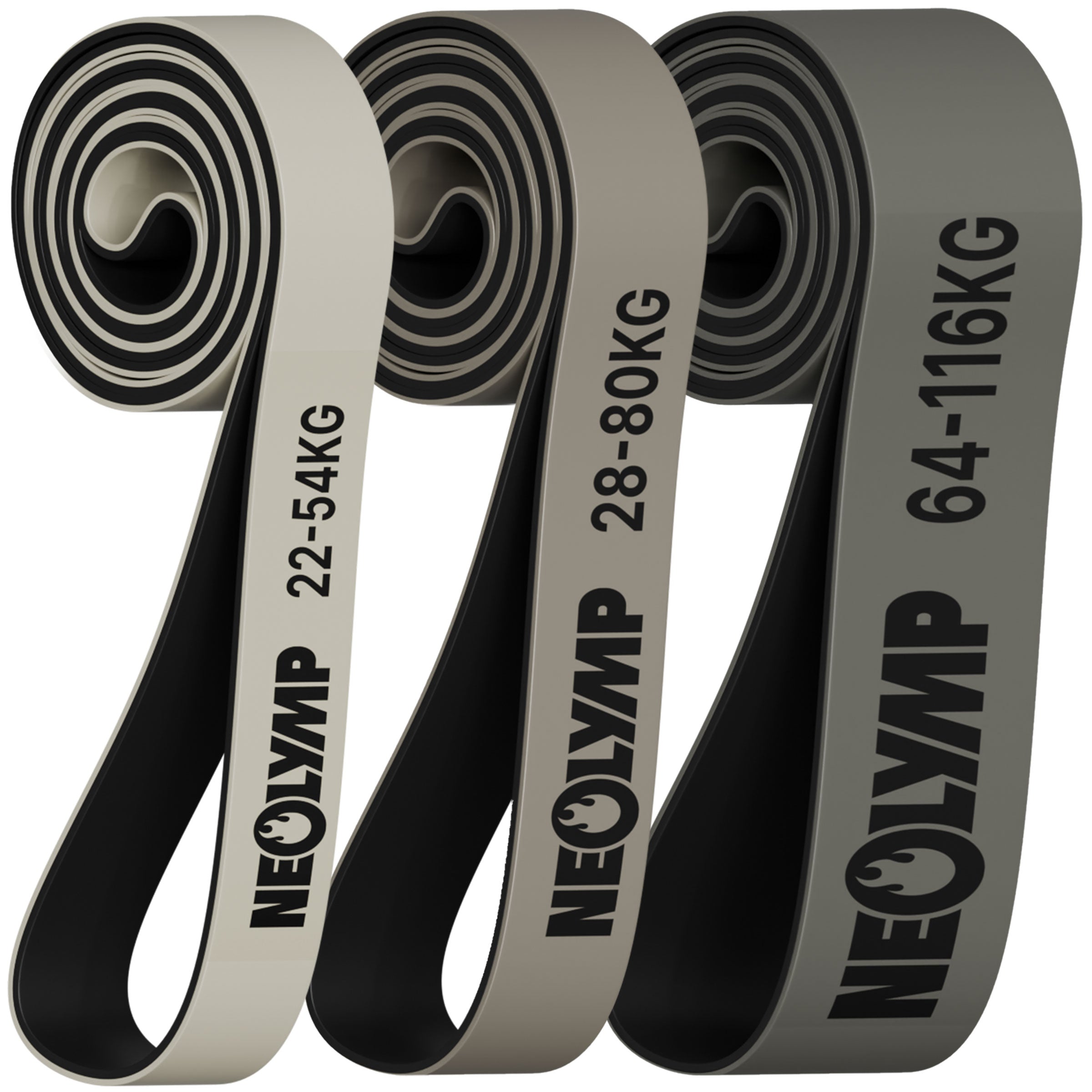 Heavy Resistance Bands aus Latex grau