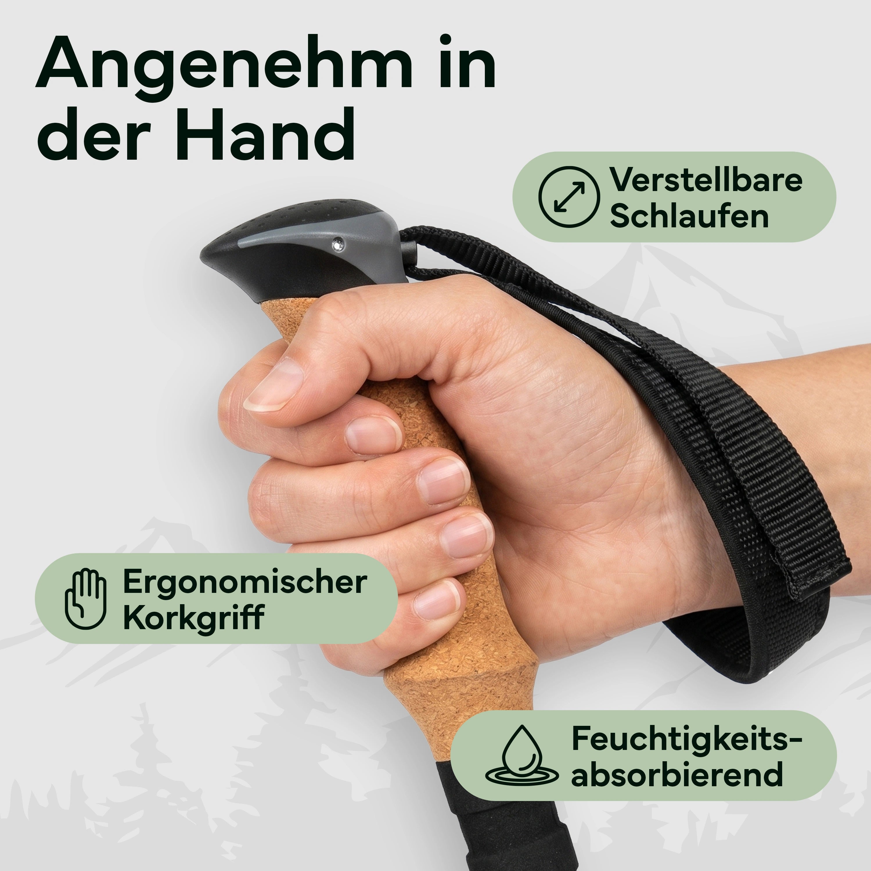 Faltbare Wanderstöcke aus Carbon / Aluminium - Aluminum 100-120cm - Outdoor-Equipment von NORDPINE | Outdoor-Equipment, Wandern, Camping