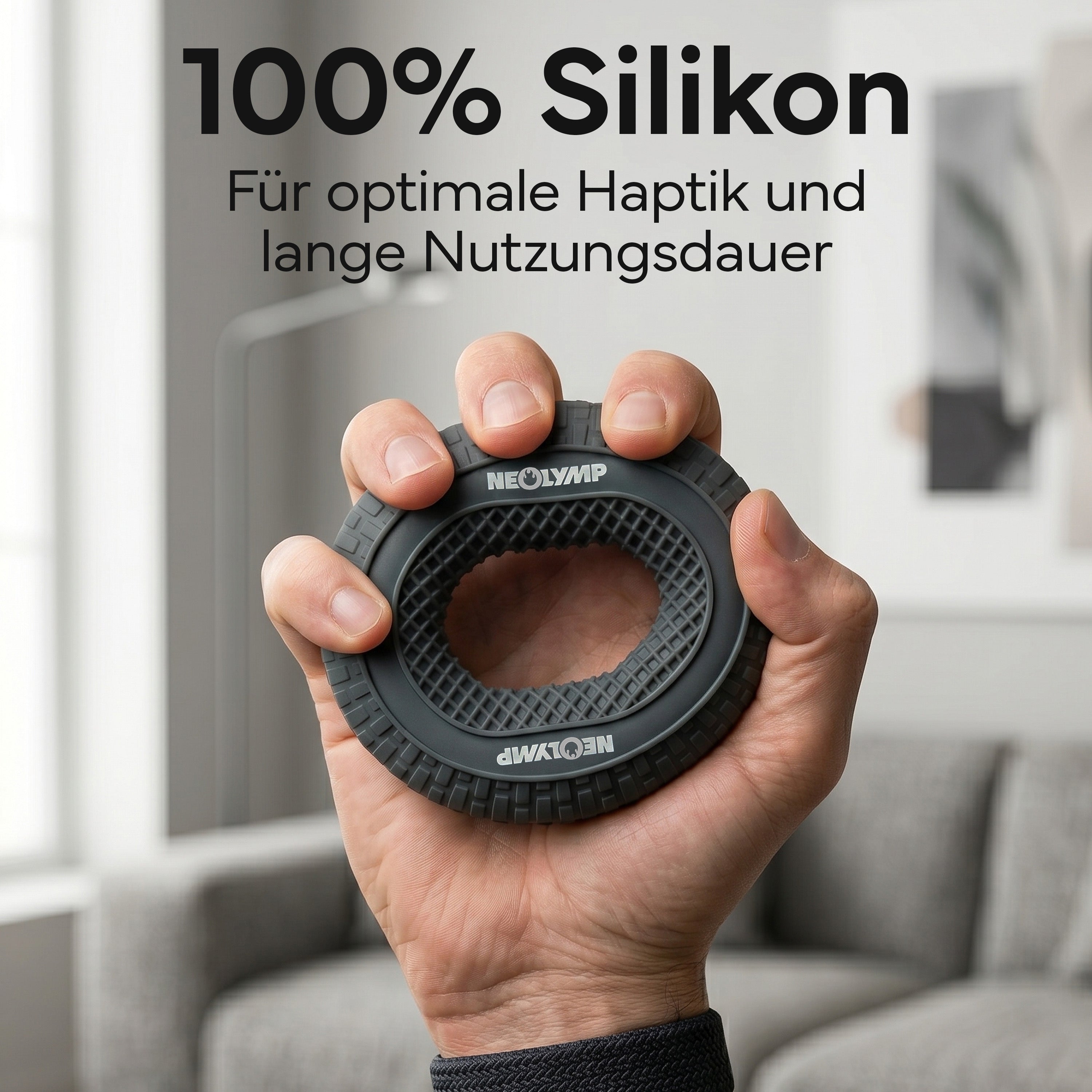 Handtrainer-Ringe aus Silikon | 3er-Set - - Sportgerät von NEOLYMP | Fitnessequipment und Sportartikel