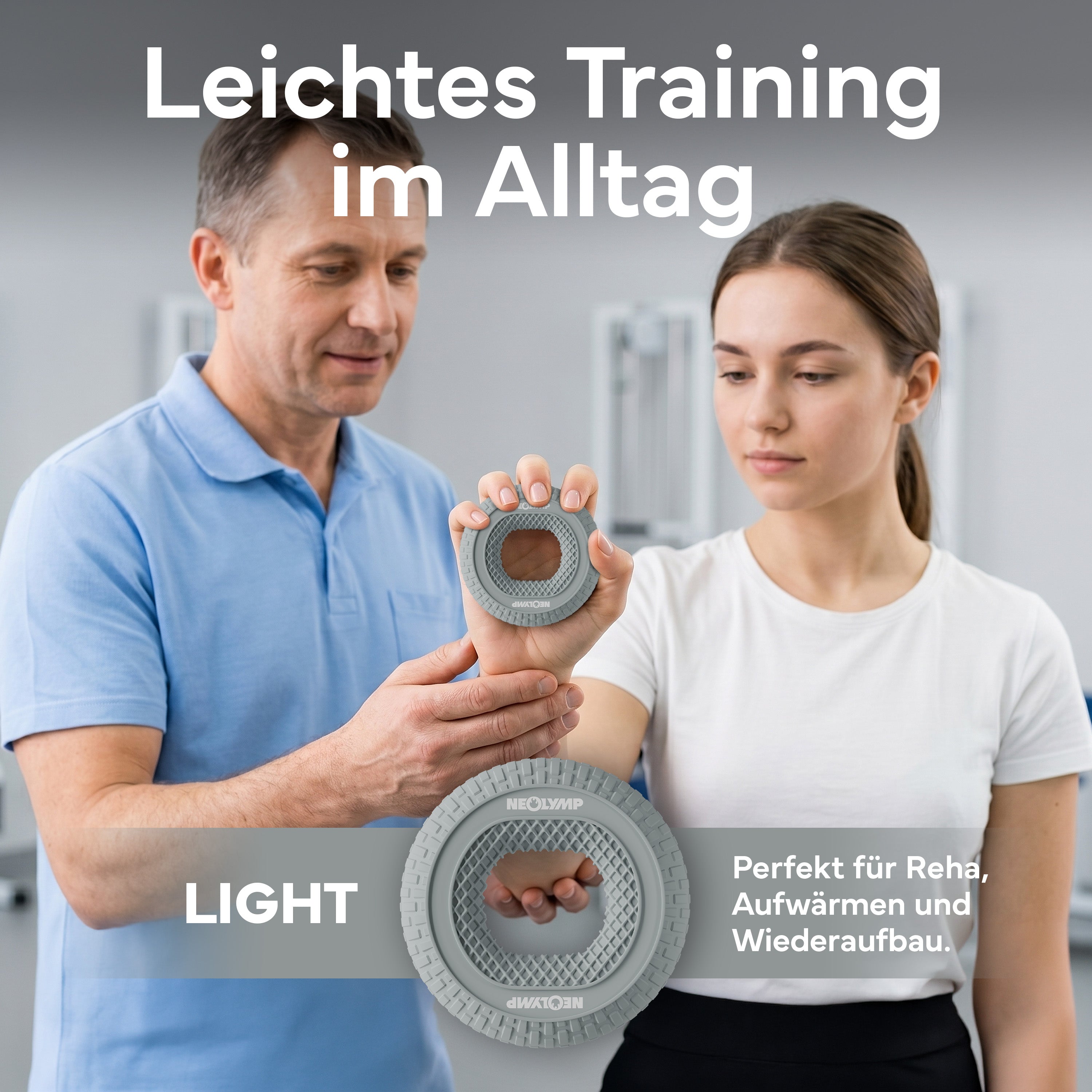 Handtrainer-Ringe aus Silikon | 3er-Set - - Sportgerät von NEOLYMP | Fitnessequipment und Sportartikel