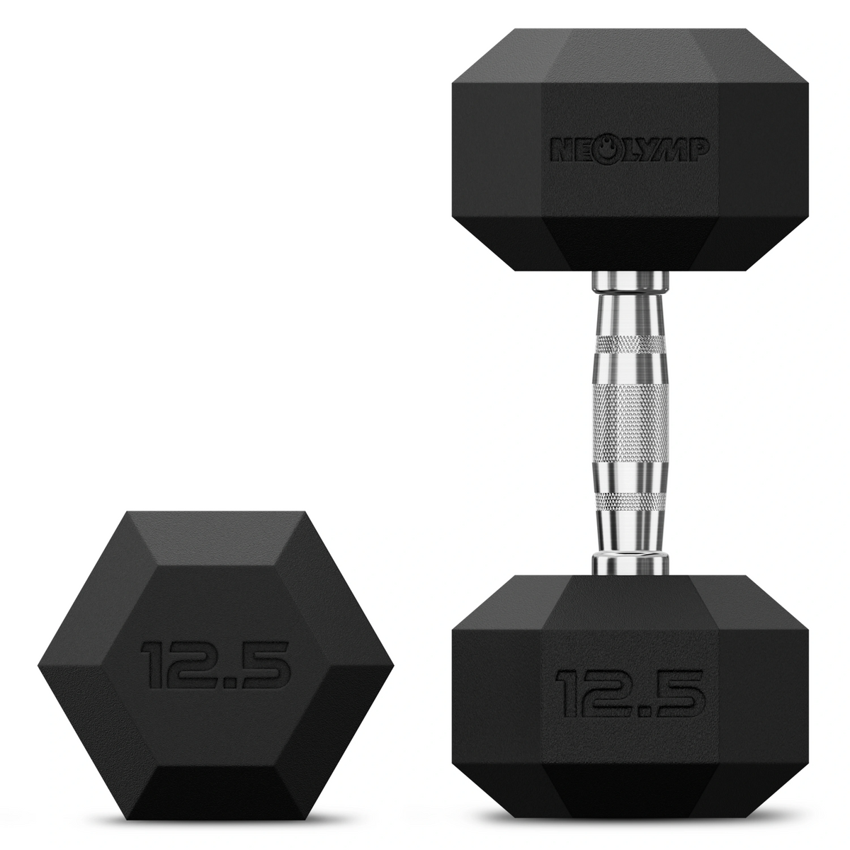 Hexagon Hanteln mit TPU-Ummantelung, 1 bis 50 kg - 12.5 kg - Hantel von NEOLYMP | Fitnessequipment und Sportartikel