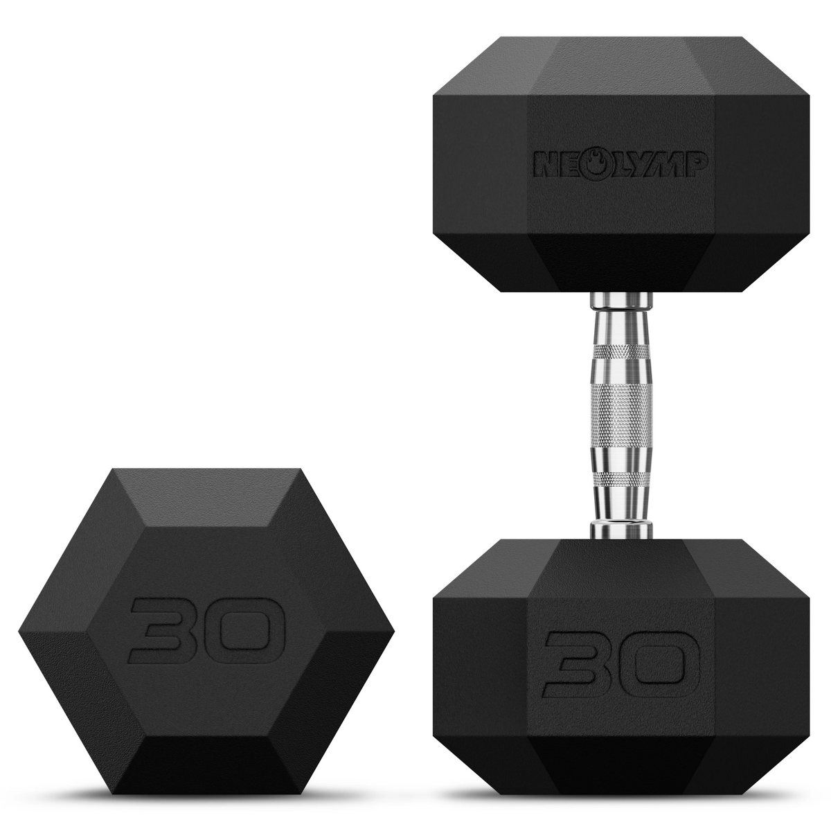 Hexagon Hanteln mit TPU-Ummantelung, 1 bis 50 kg - 30 kg - Hantel von NEOLYMP | Fitnessequipment und Sportartikel