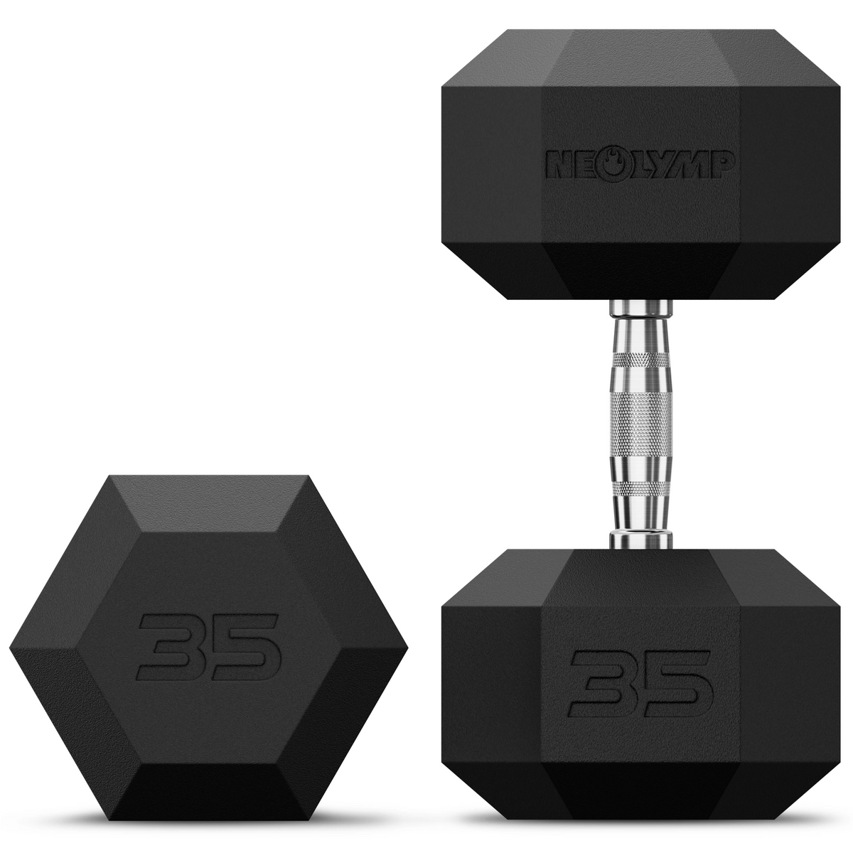 Hexagon Hanteln mit TPU-Ummantelung, 1 bis 50 kg - 35 kg - Hantel von NEOLYMP | Fitnessequipment und Sportartikel