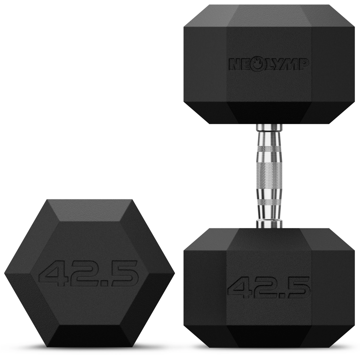 Hexagon Hanteln mit TPU-Ummantelung, 1 bis 50 kg - 42.5 kg - Hantel von NEOLYMP | Fitnessequipment und Sportartikel