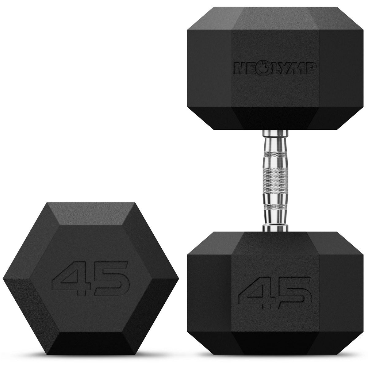 Hexagon Hanteln mit TPU-Ummantelung, 1 bis 50 kg - 45 kg - Hantel von NEOLYMP | Fitnessequipment und Sportartikel