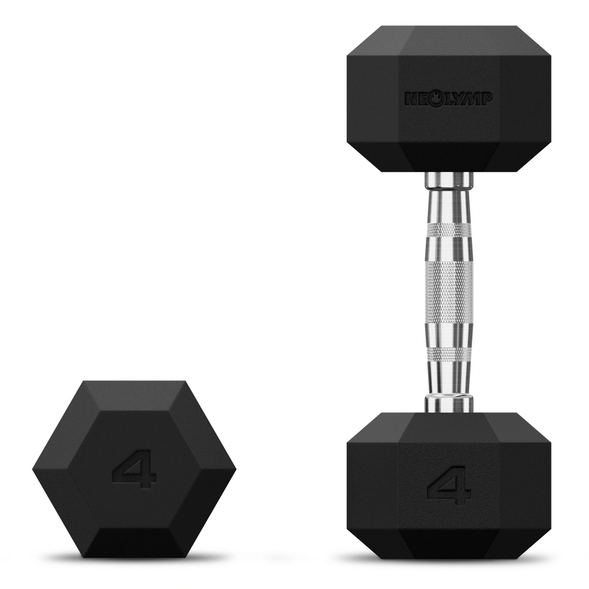 Hexagon Hanteln mit TPU-Ummantelung, 1 bis 50 kg - 2 x 4 kg - Hantel von NEOLYMP | Fitnessequipment und Sportartikel