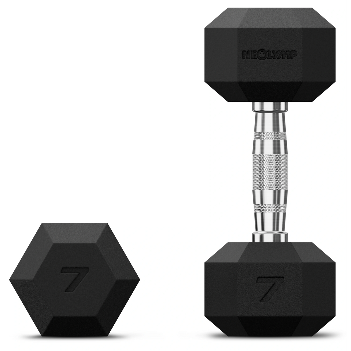 Hexagon Hanteln mit TPU-Ummantelung, 1 bis 50 kg - 2 x 7 kg - Hantel von NEOLYMP | Fitnessequipment und Sportartikel