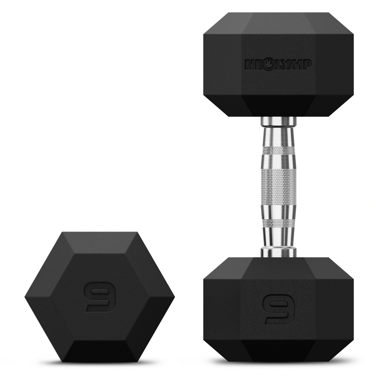 Hexagon Hanteln mit TPU-Ummantelung, 1 bis 50 kg - 2 x 9 kg - Hantel von NEOLYMP | Fitnessequipment und Sportartikel