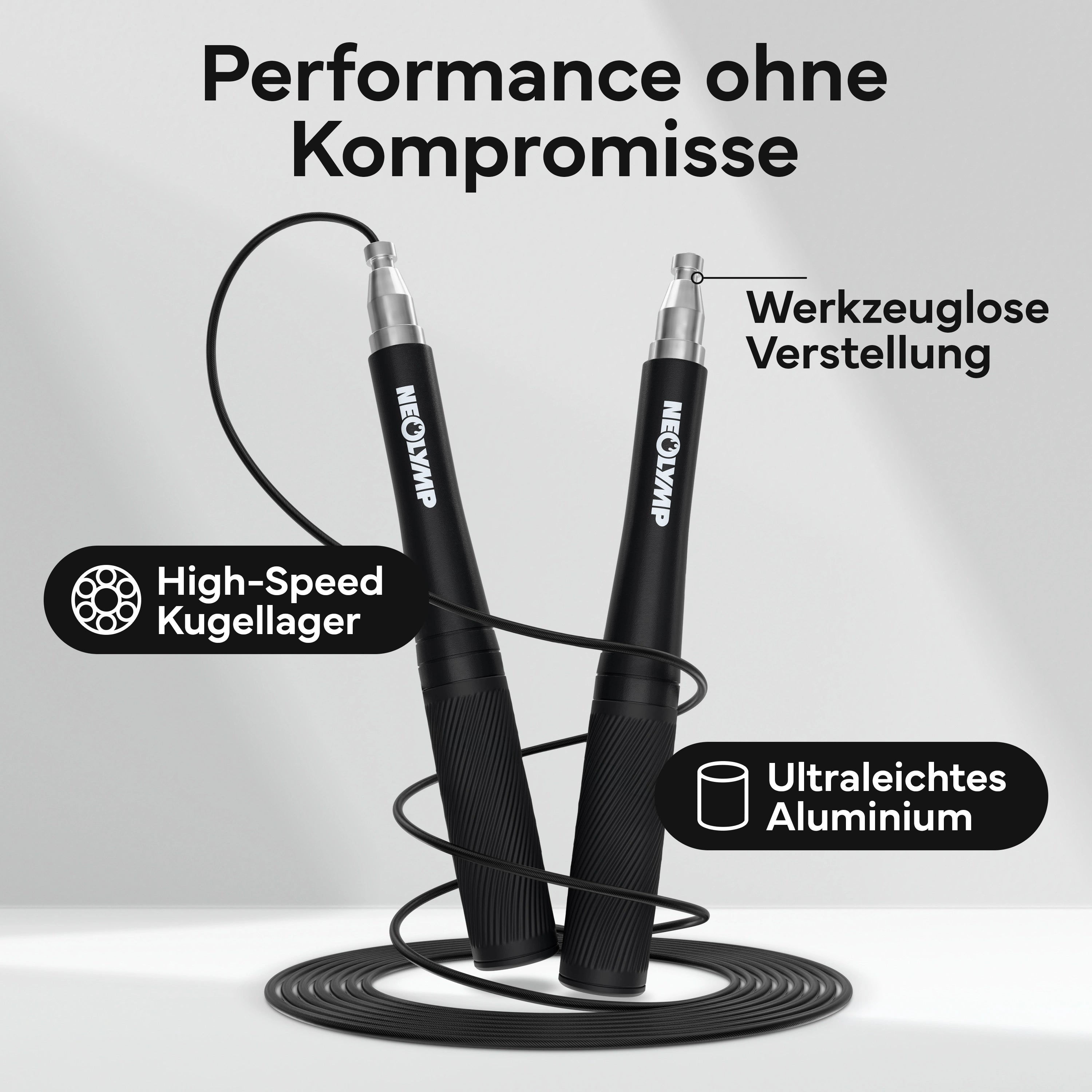 Springseil - Speed Jump Rope aus Aluminium