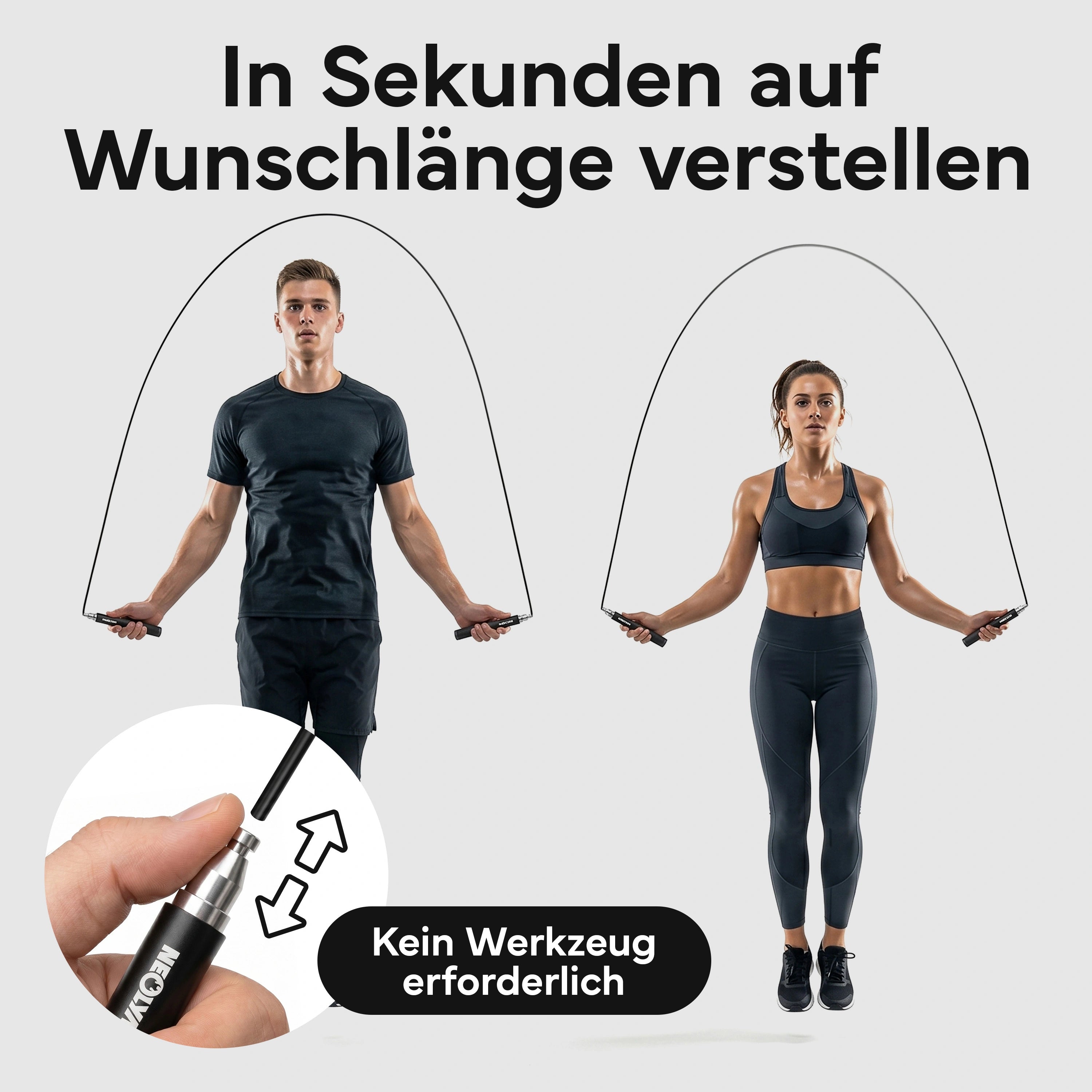 Springseil - Speed Jump Rope aus Aluminium