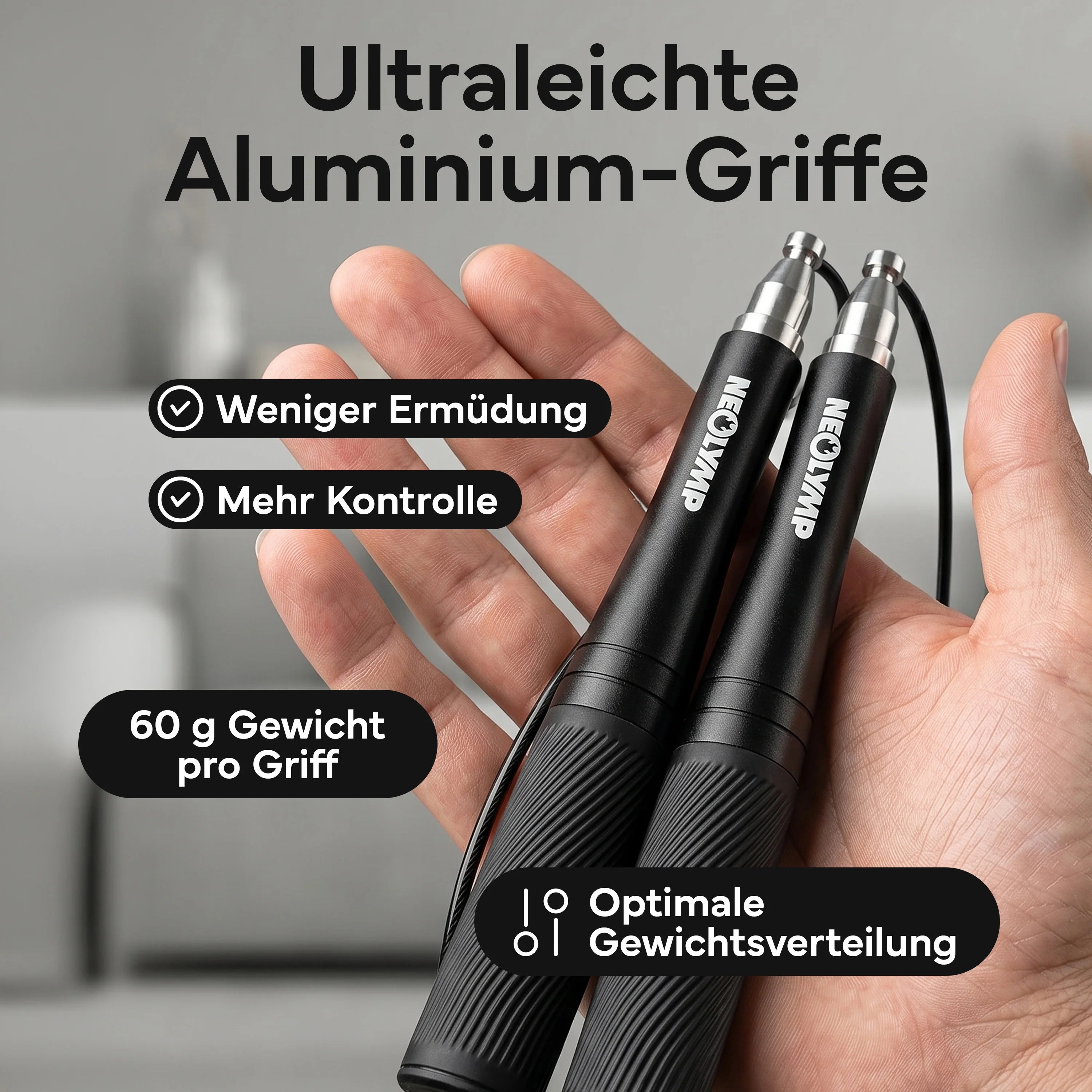 Springseil - Speed Jump Rope aus Aluminium