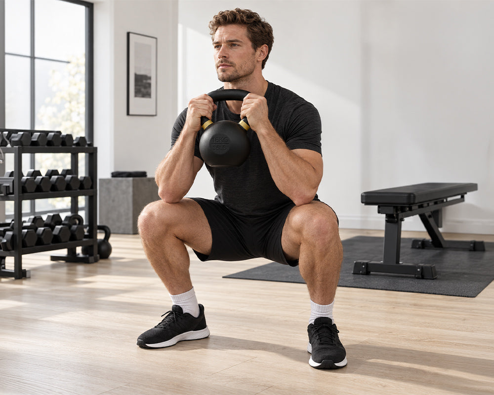 Kettlebell aus Gusseisen - 2 bis 48 kg - 48 kg - Kettlebell von NEOLYMP | Fitnessequipment und Sportartikel