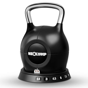 Kettlebell mit verstellbarem Gewicht (7 in 1) - Kettlebell verstellbar 1.5-10 kg - Kettlebell von NEOLYMP | Fitnessequipment und Sportartikel
