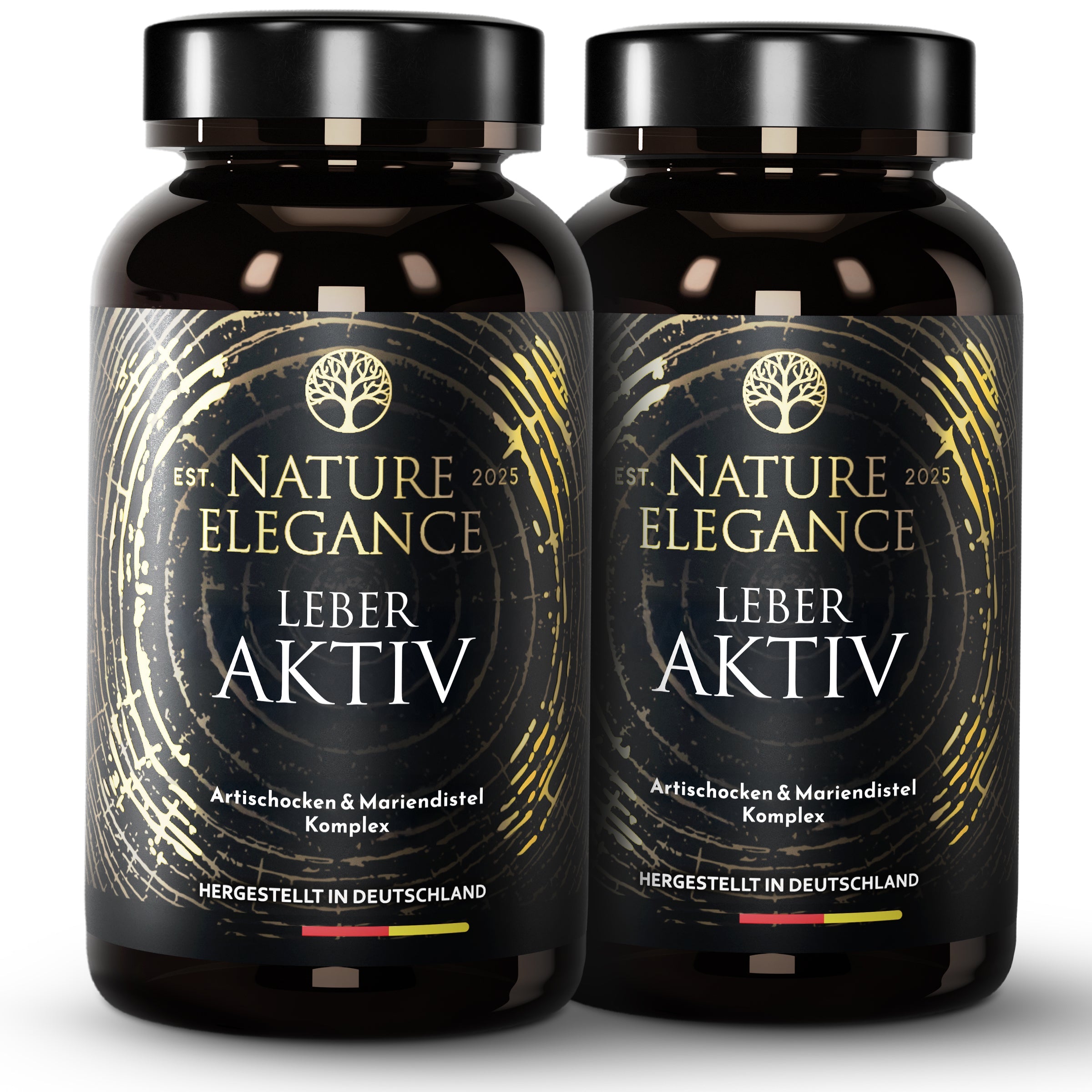 Nature Elegance - Leber Aktiv (Mariendistel Artischocke Löwenzahn Komplex) – 2er Pack (240 Stück) (B‑Ware)