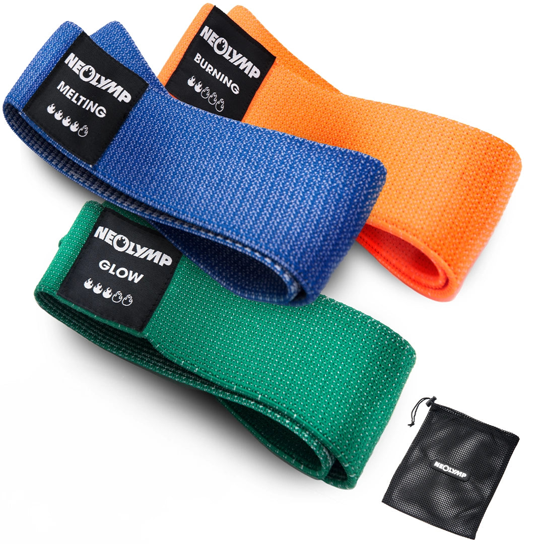 Bandes de fitness courtes en tissu