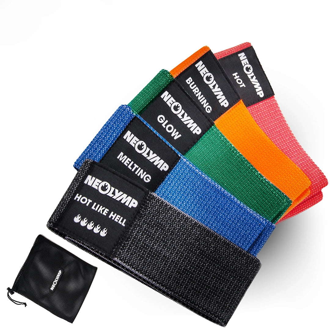 Bandes de fitness courtes en tissu