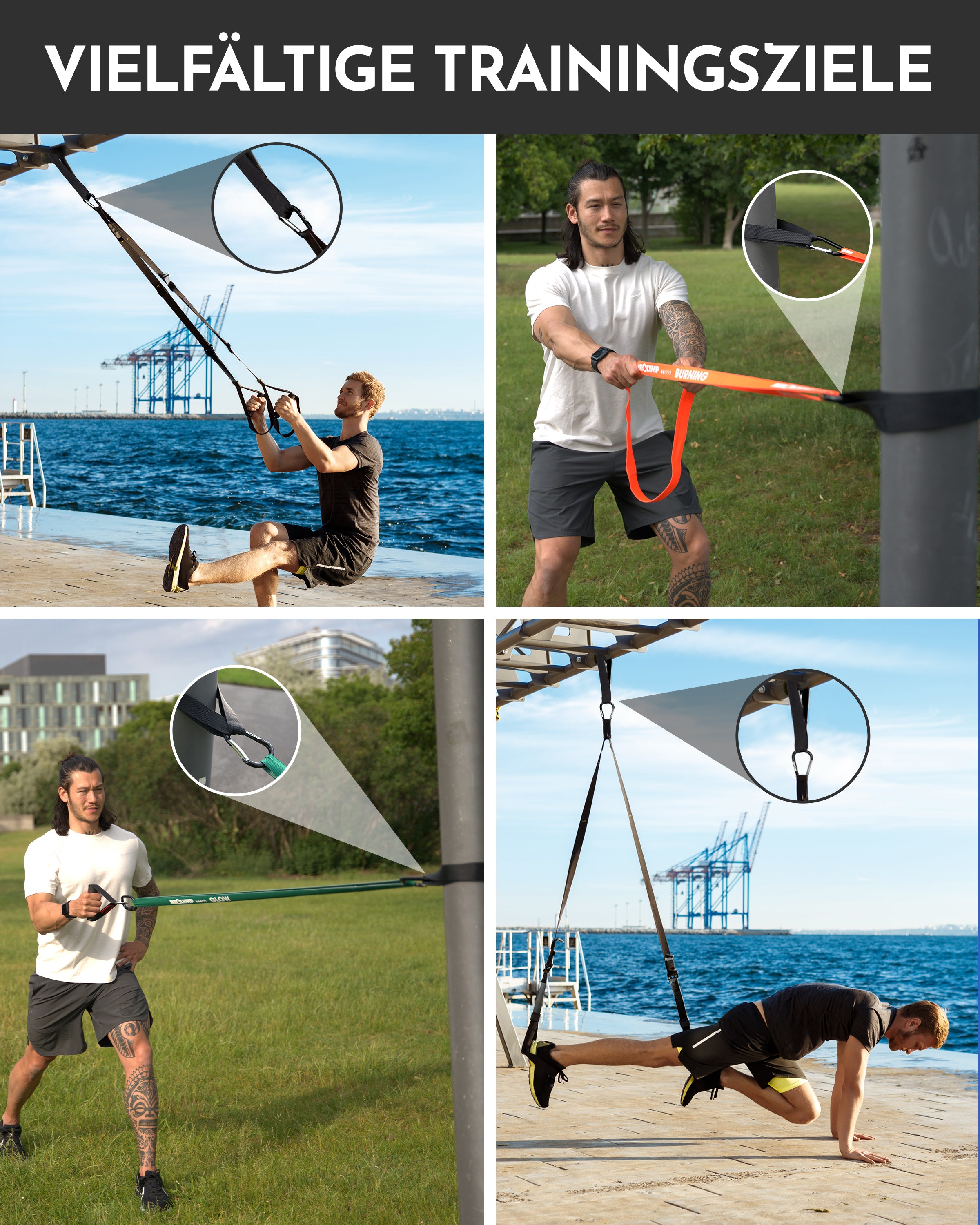 Multianker für Fitnessbänder