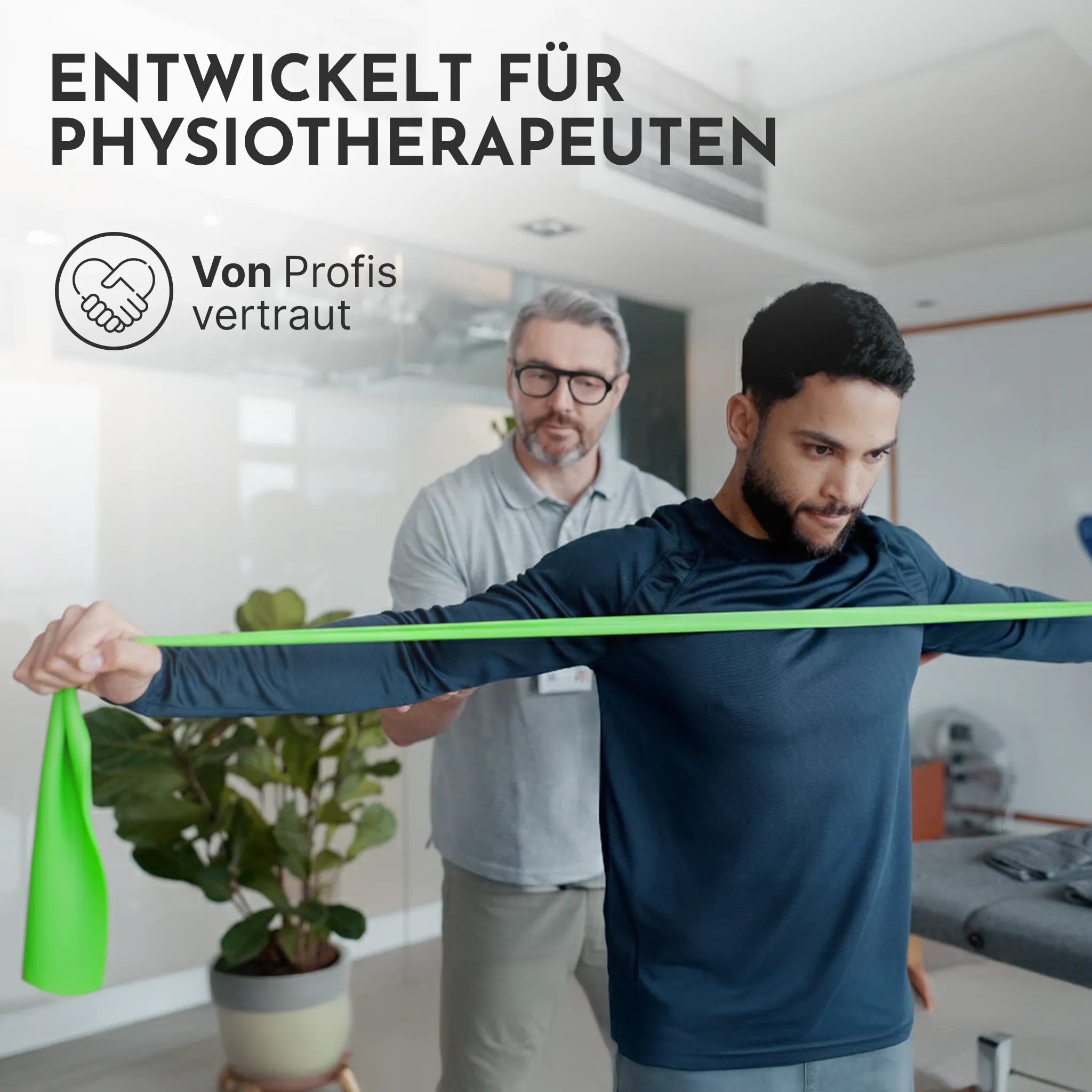 Elastische Widerstandsbänder TPE auf Rolle - zuschneidbares Resistance Band für Physio und Reha