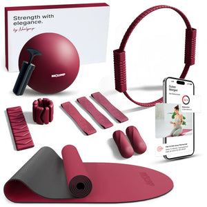 Pilates Komplett-Set Premium - mit Geschenkbox - - Sportgerät von NEOLYMP | Fitnessequipment und Sportartikel