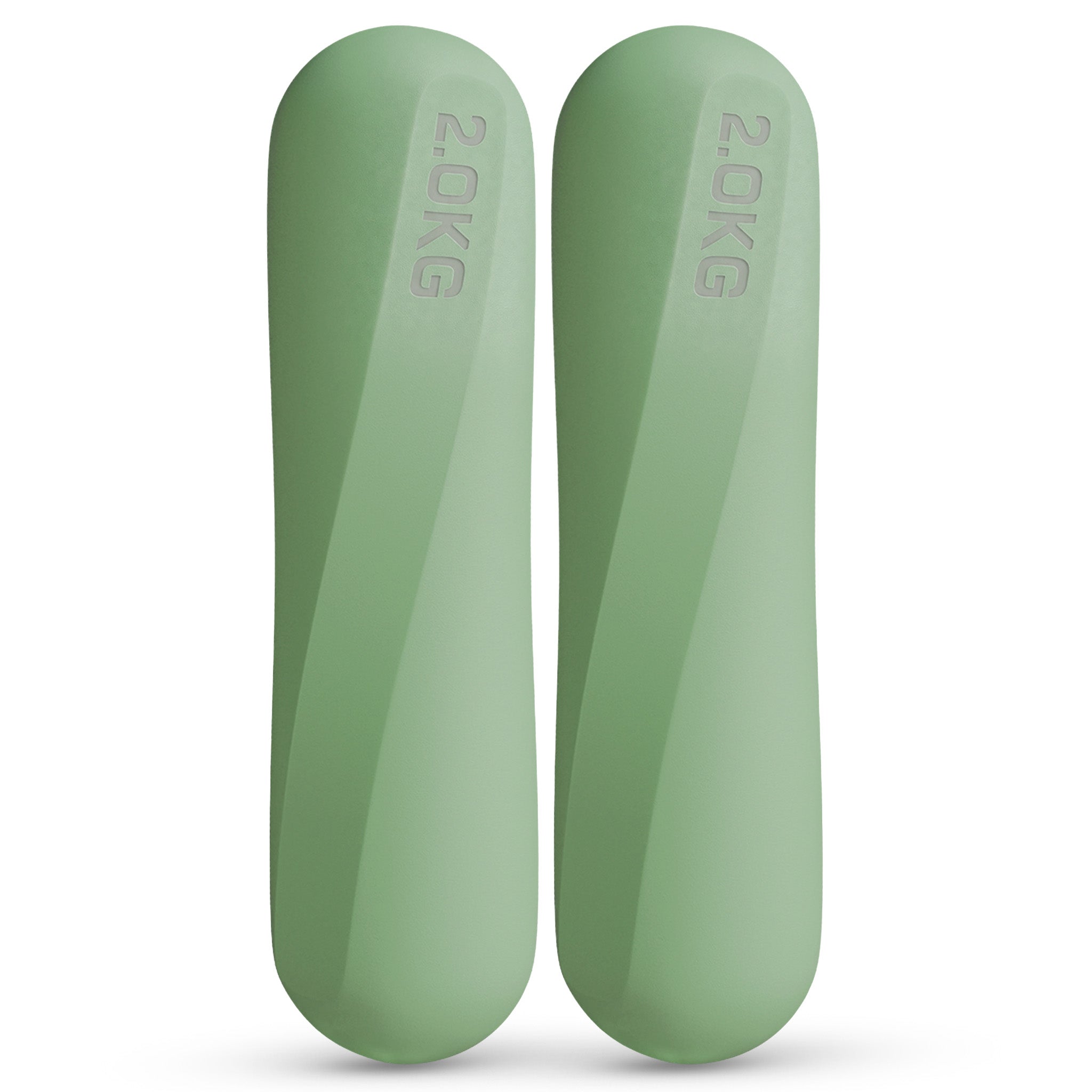 Pilateshanteln 2er Set aus hochwertigem Silikon, 1-2 kg - Matcha 2 kg - Pilatesequipment von NEOLYMP | Fitnessequipment und Sportartikel