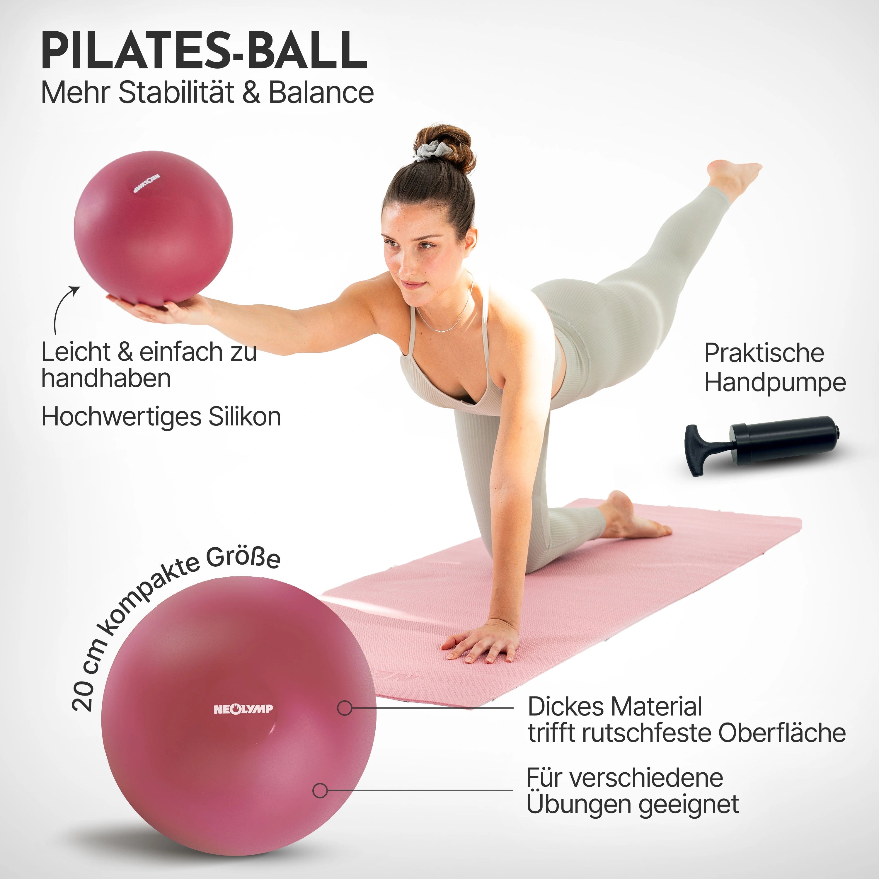 Pilates Komplett-Set Premium -  mit Geschenkbox