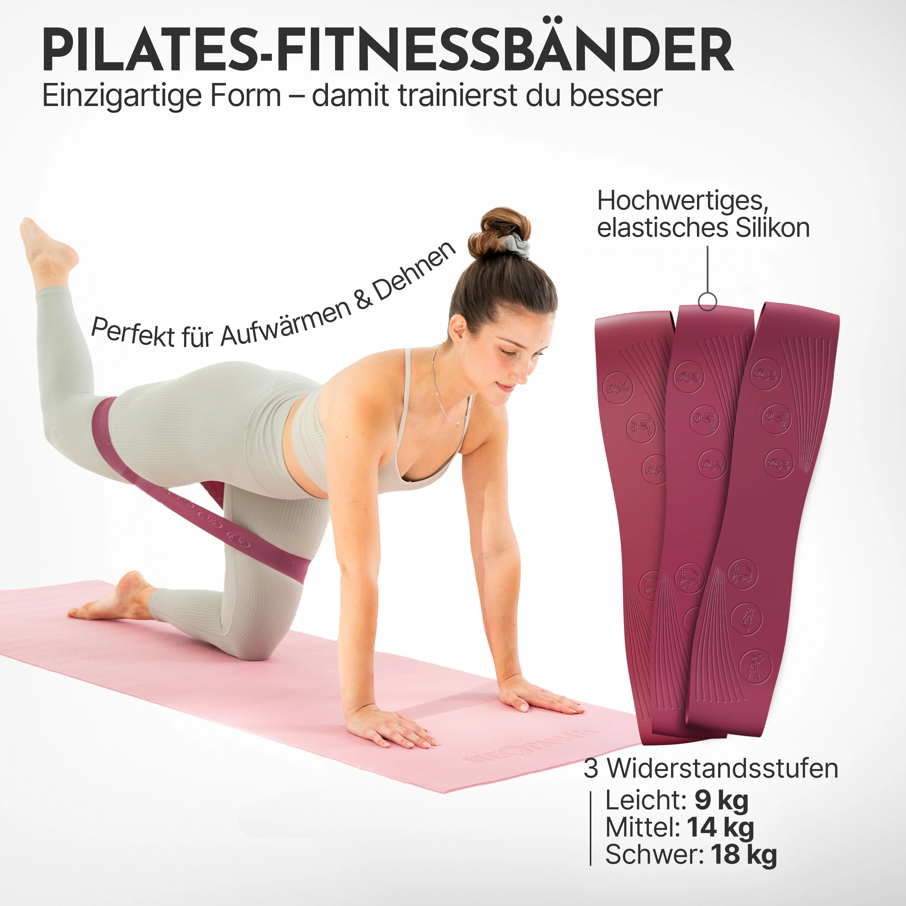 Pilates Komplett-Set Premium -  mit Geschenkbox