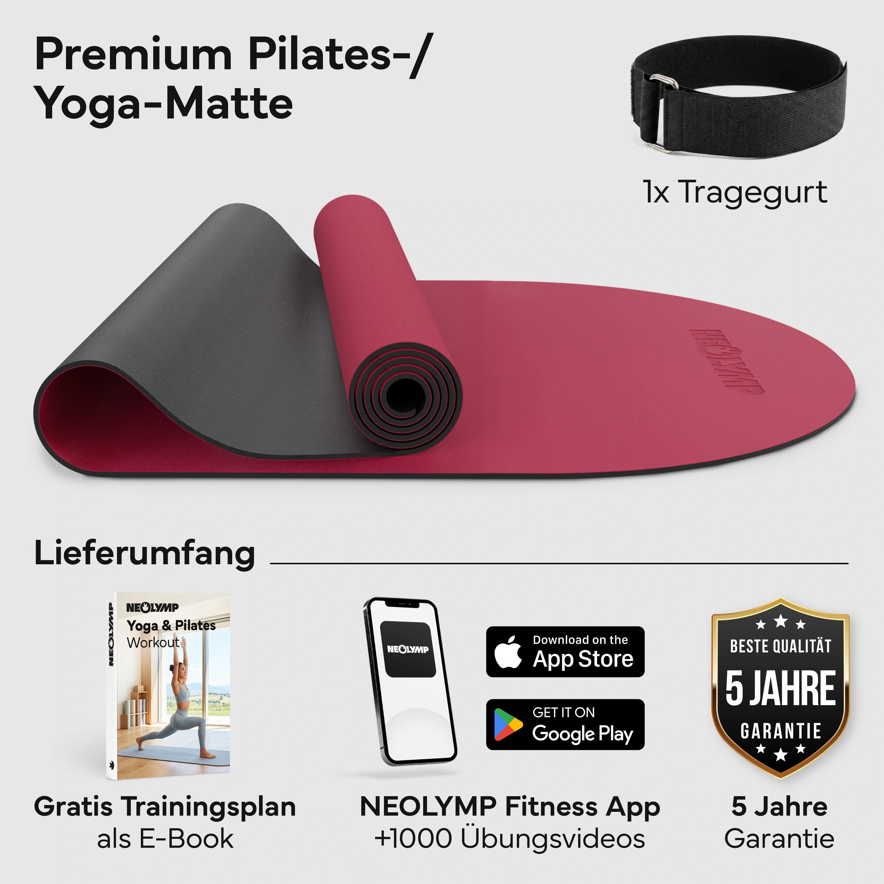 Pilates & Yoga Matte Premium