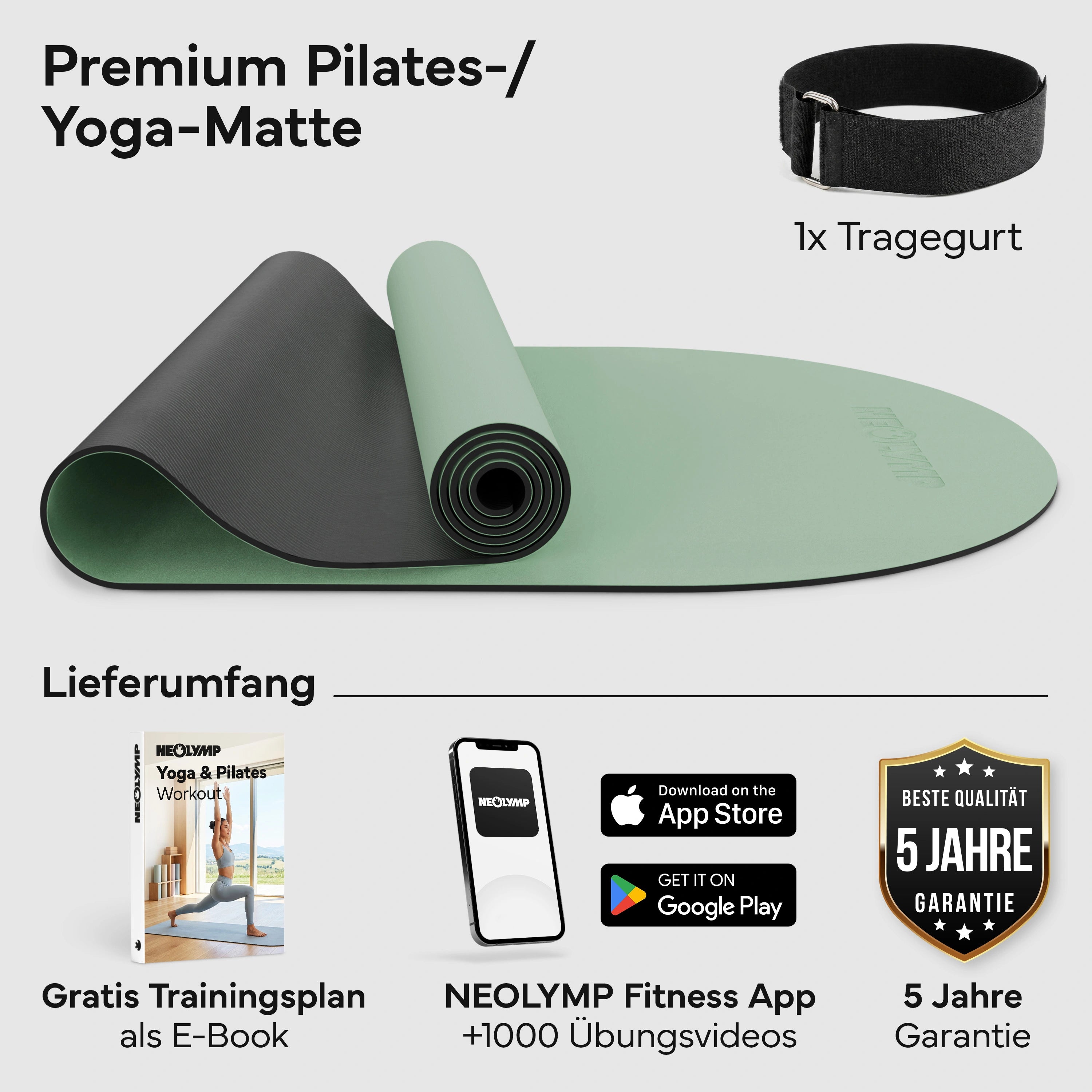 Pilates & Yoga Matte Premium