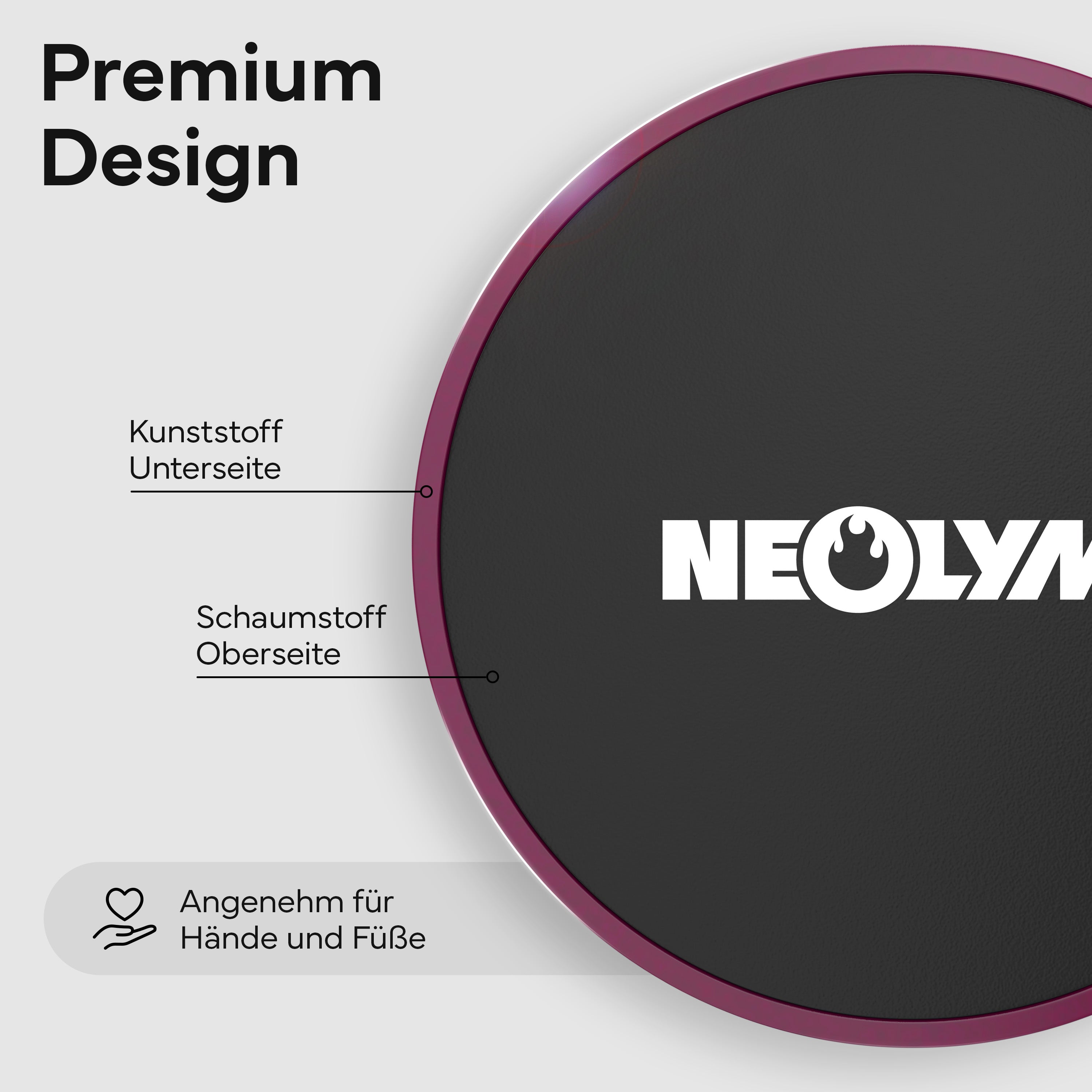 Pilates Slider 2er Set - für glatte Böden und Teppich