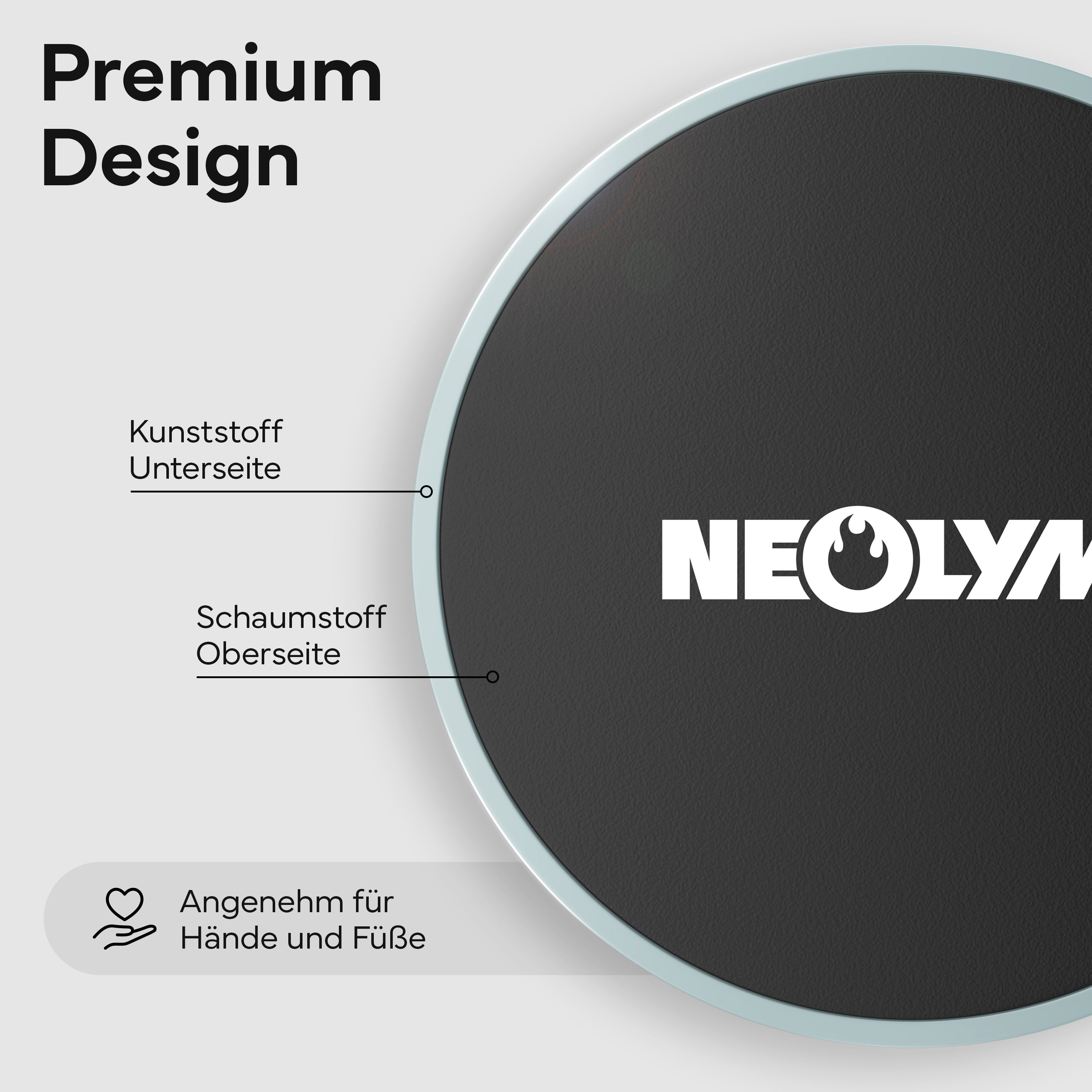 Pilates Slider 2er Set - für glatte Böden und Teppich