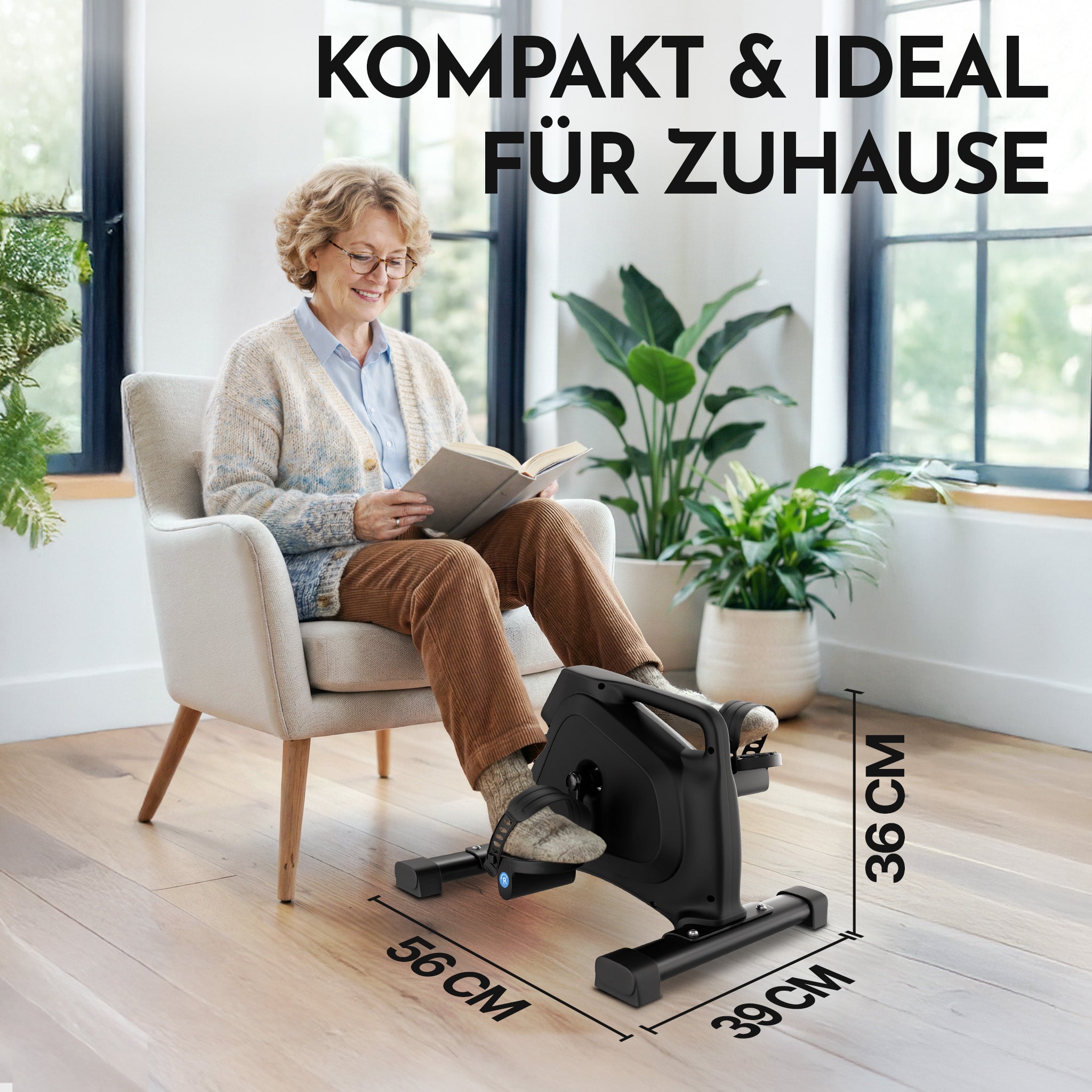 Pedaltrainer - ergonomischer Heimtrainer mit Zubehör - - Sportgerät von NEOLYMP | Fitnessequipment und Sportartikel