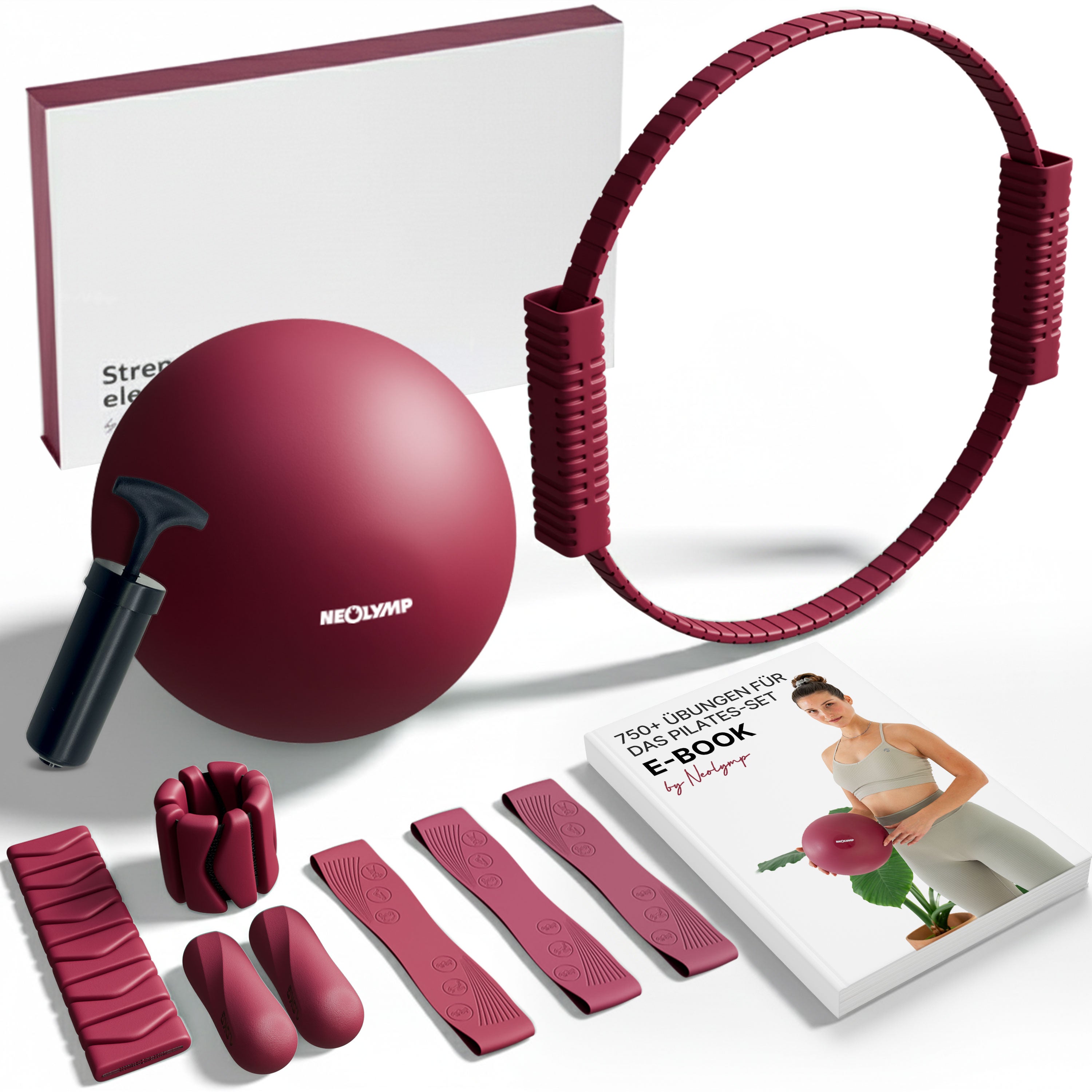 Premium Pilates Set with Accessories & E-book – Durable, Versatile