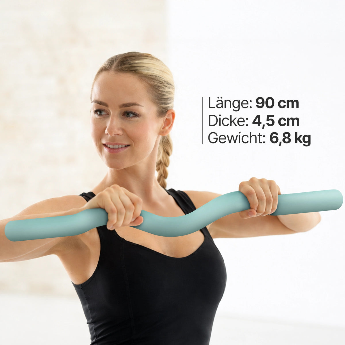 Pilates SZ Hantelstange - ergonomische Silikon Curlbar – Sky Blue | B-Ware - - Outlet von NEOLYMP | Fitnessequipment und Sportartikel