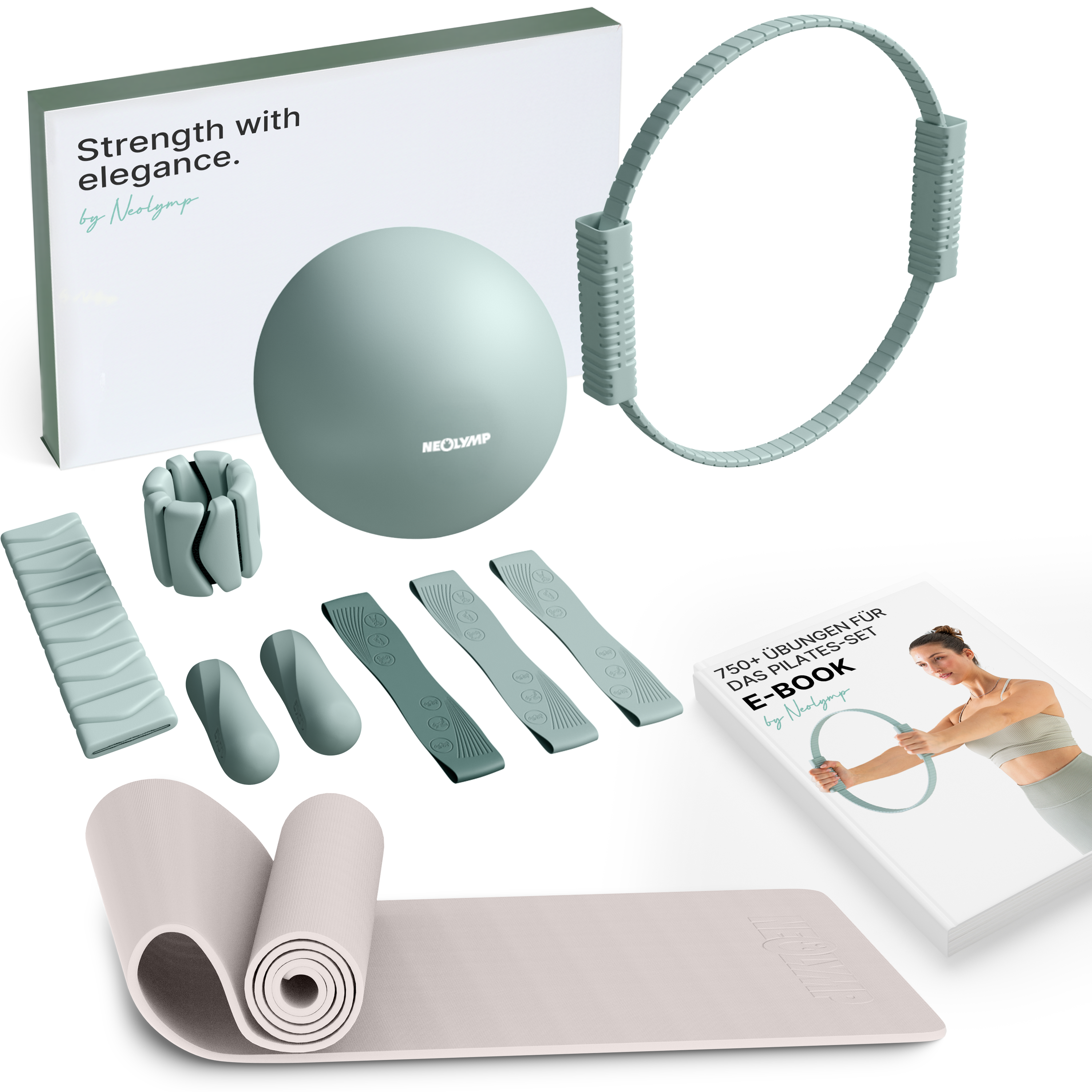 Premium Pilates Komplett-Set mit Geschenkbox