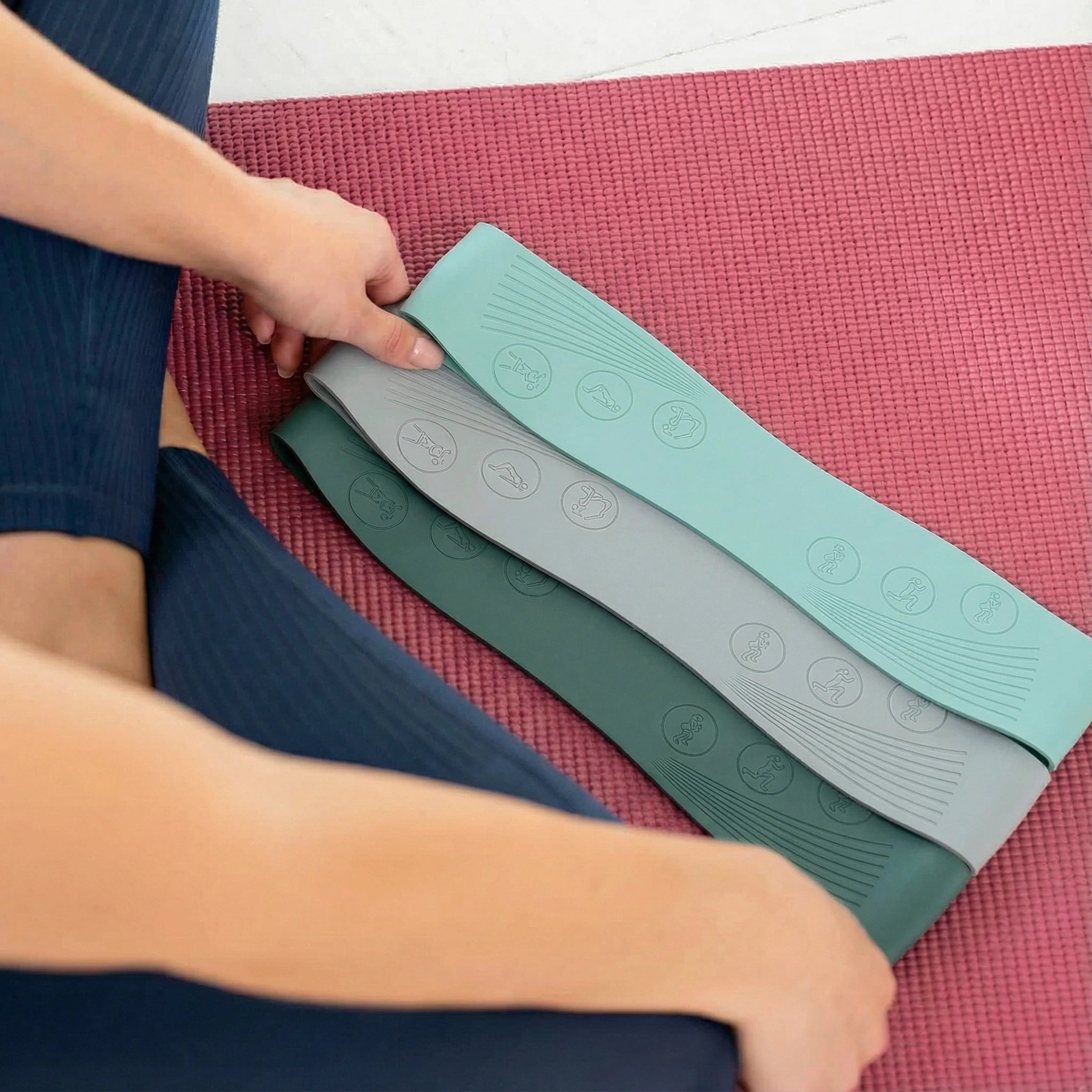 Pilatesbänder 3er Set