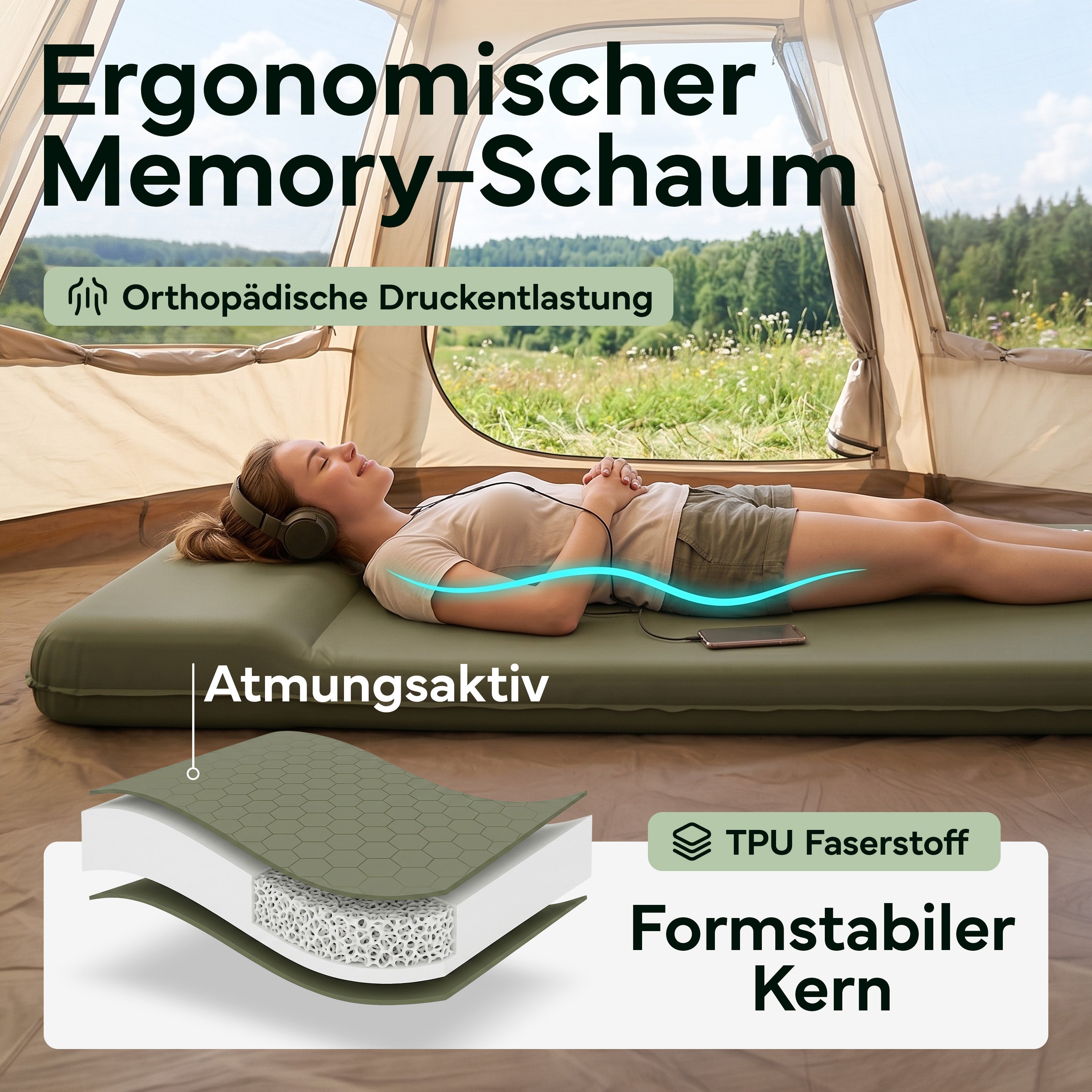 Self-inflating sleeping pad | B-stock