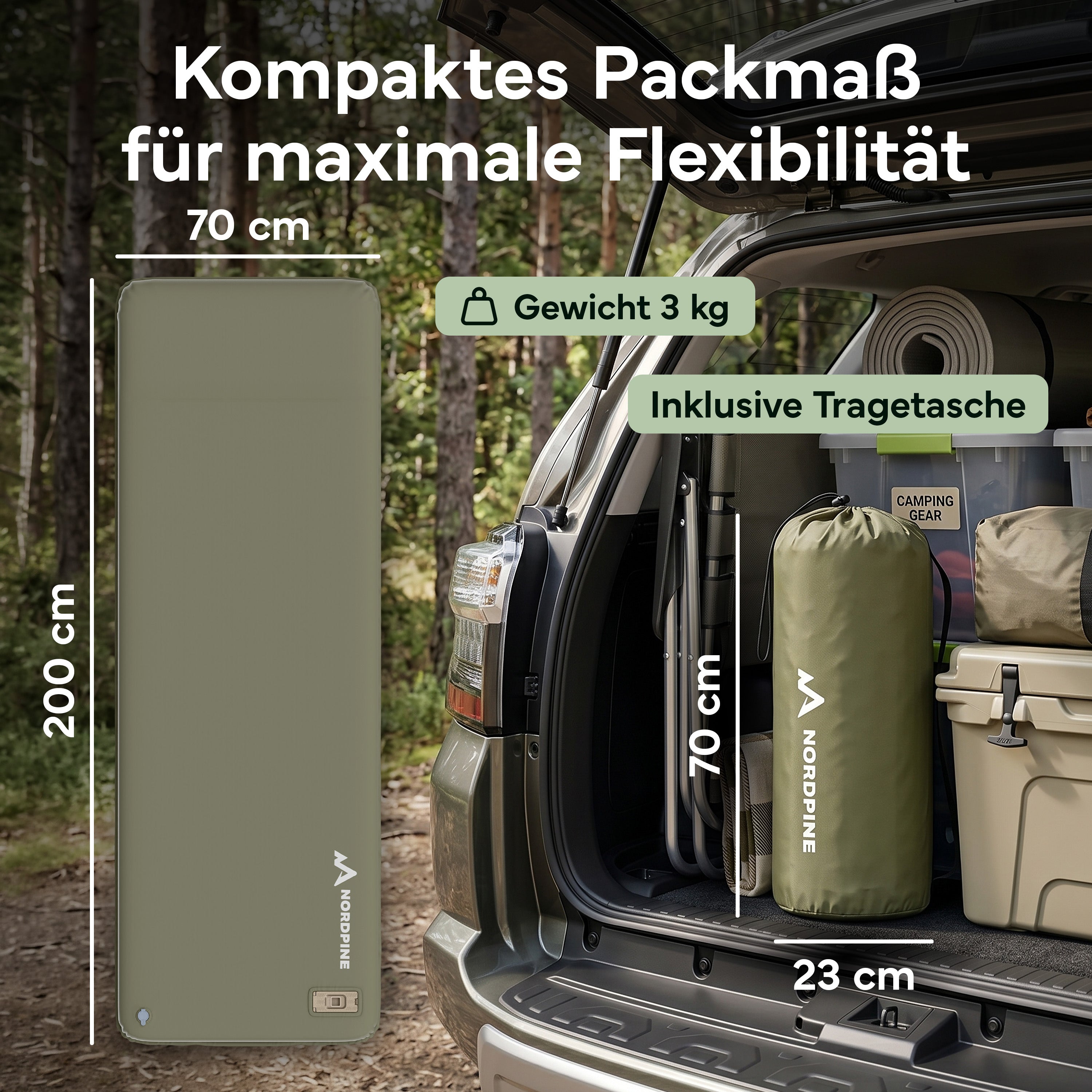 Self-inflating sleeping pad | B-stock