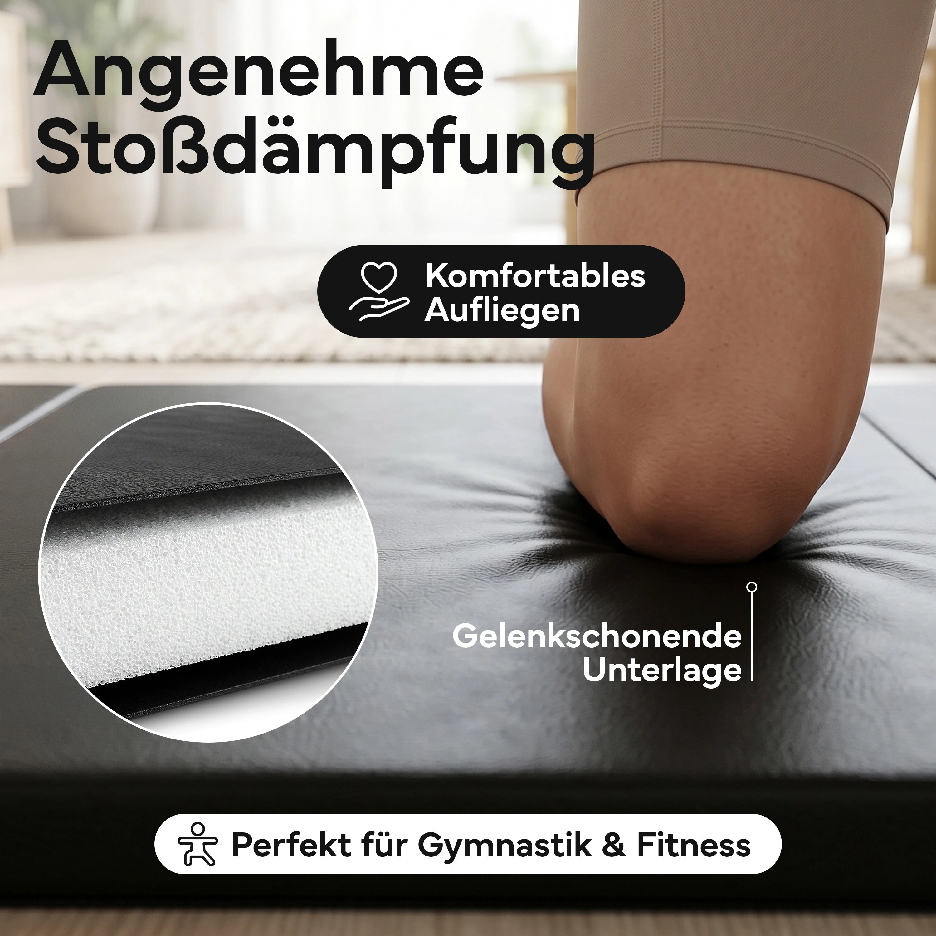 Turnmatte - faltbar mit Tragefunktion - Grün L (200x100x3 cm) - von NEOLYMP | Fitnessequipment und Sportartikel