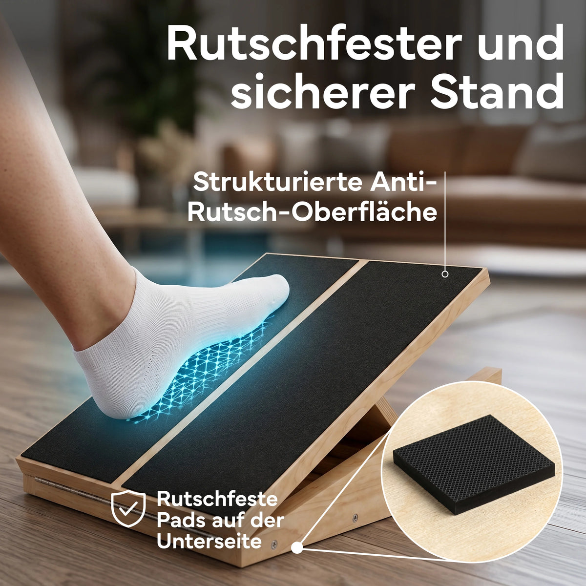 Wadendehner Brett - Stretch Board aus Holz | B-Ware - - Outlet von NEOLYMP | Fitnessequipment und Sportartikel