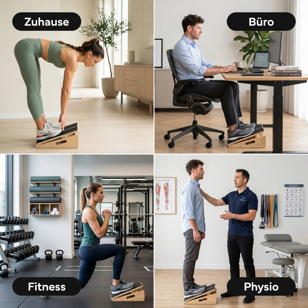 Wadendehner Brett - Stretch Board aus Holz | B-Ware - - Outlet von NEOLYMP | Fitnessequipment und Sportartikel