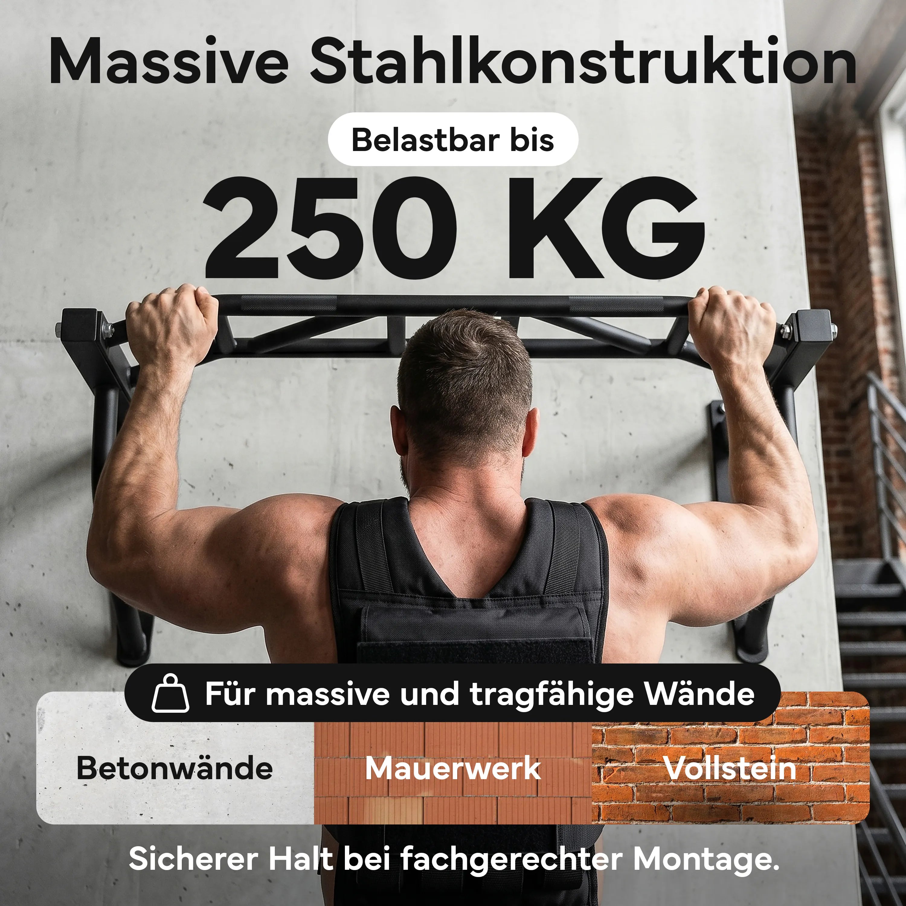 Klimmzugstange Outdoor - 2-in-1 Klimmzugstation